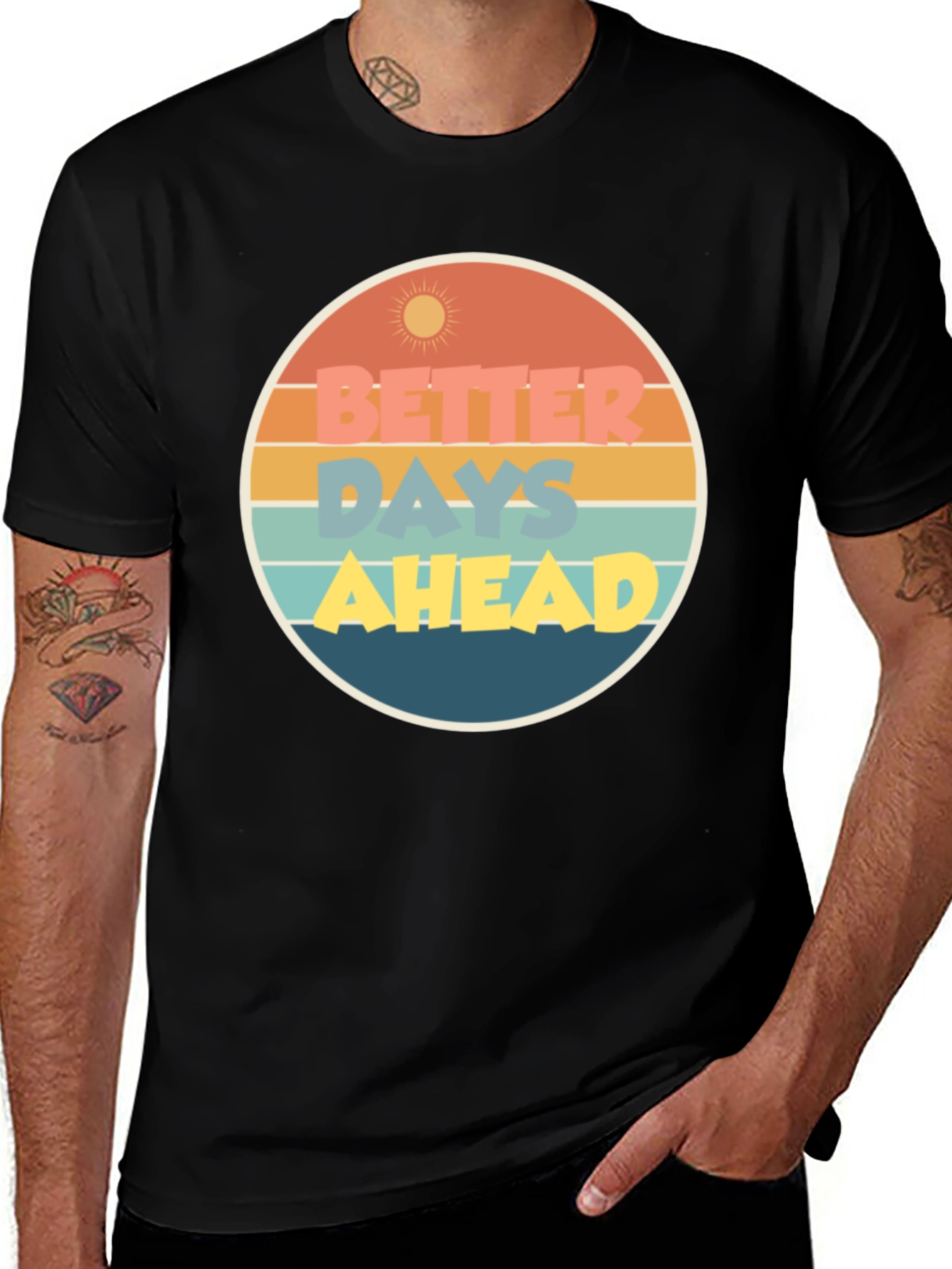 Better Days Ahead Graphic Tee - Retro Style