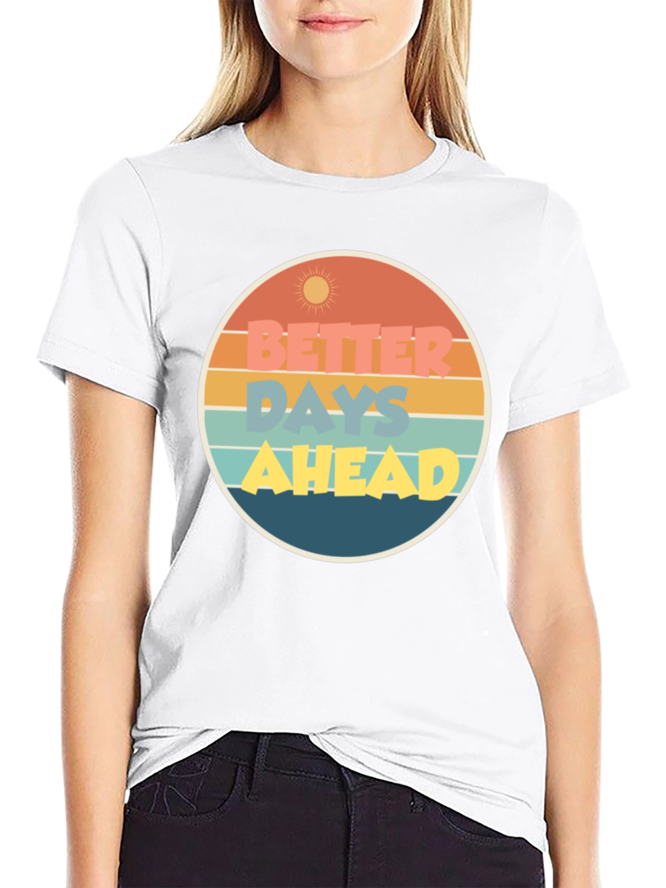 Better Days Ahead Graphic Tee - Retro Style