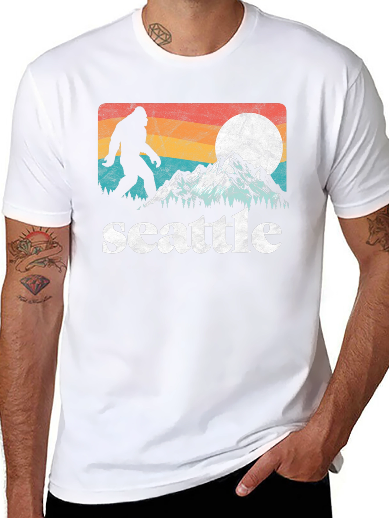 Seattle Bigfoot T-Shirt - Pacific Northwest Adventure Tee