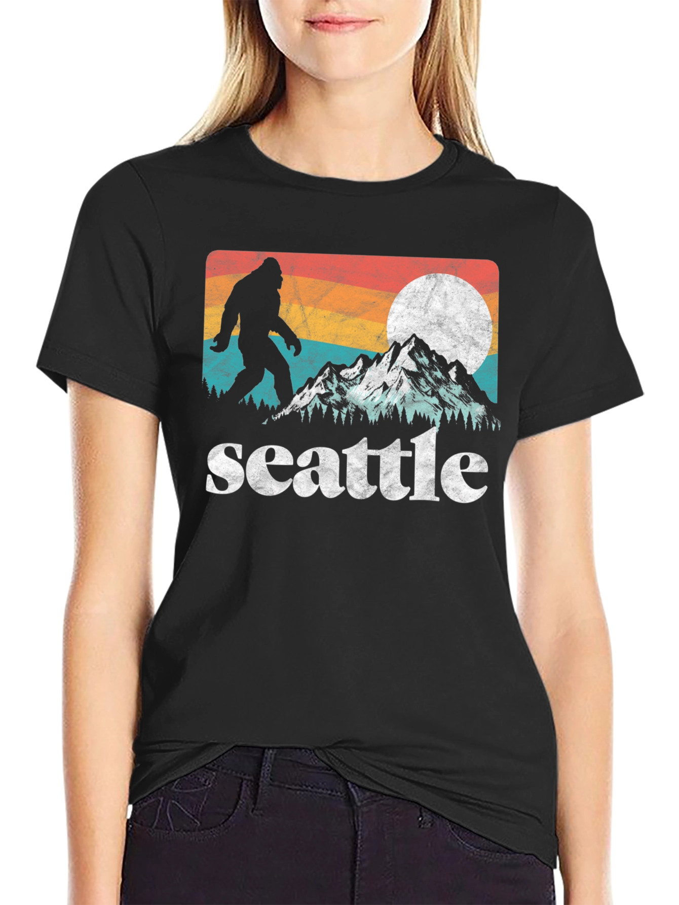 Seattle Bigfoot T-Shirt - Pacific Northwest Adventure Tee
