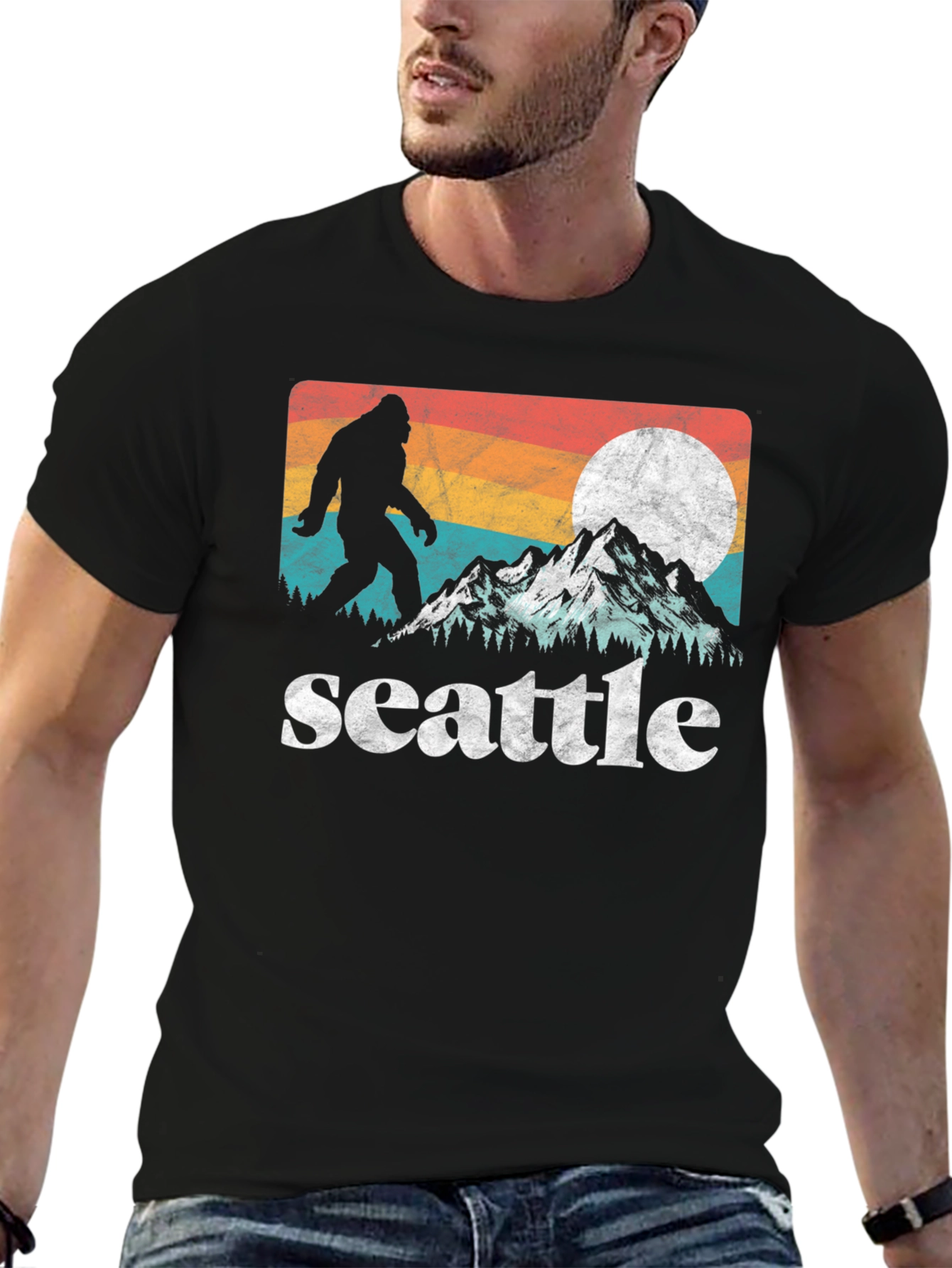 Seattle Bigfoot T-Shirt - Pacific Northwest Adventure Tee