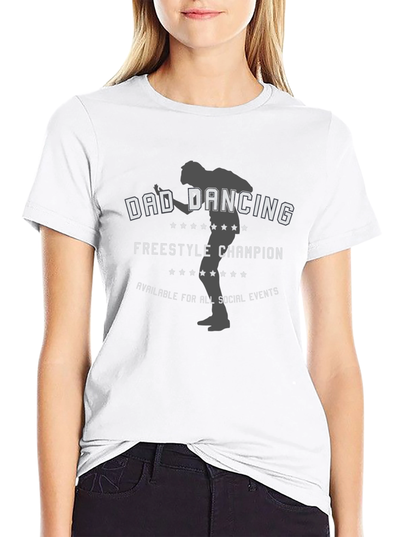 Dad Dancing Champion T-Shirt - Freestyle Fun!