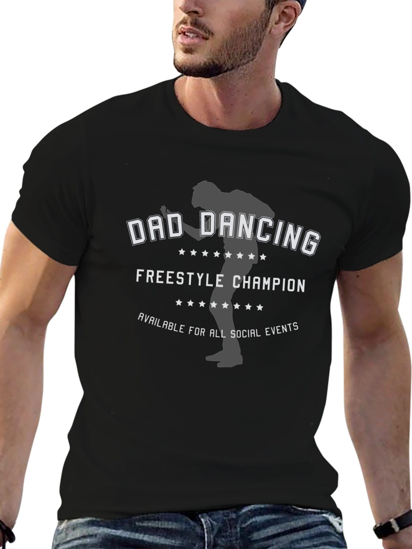 Dad Dancing Champion T-Shirt - Freestyle Fun!