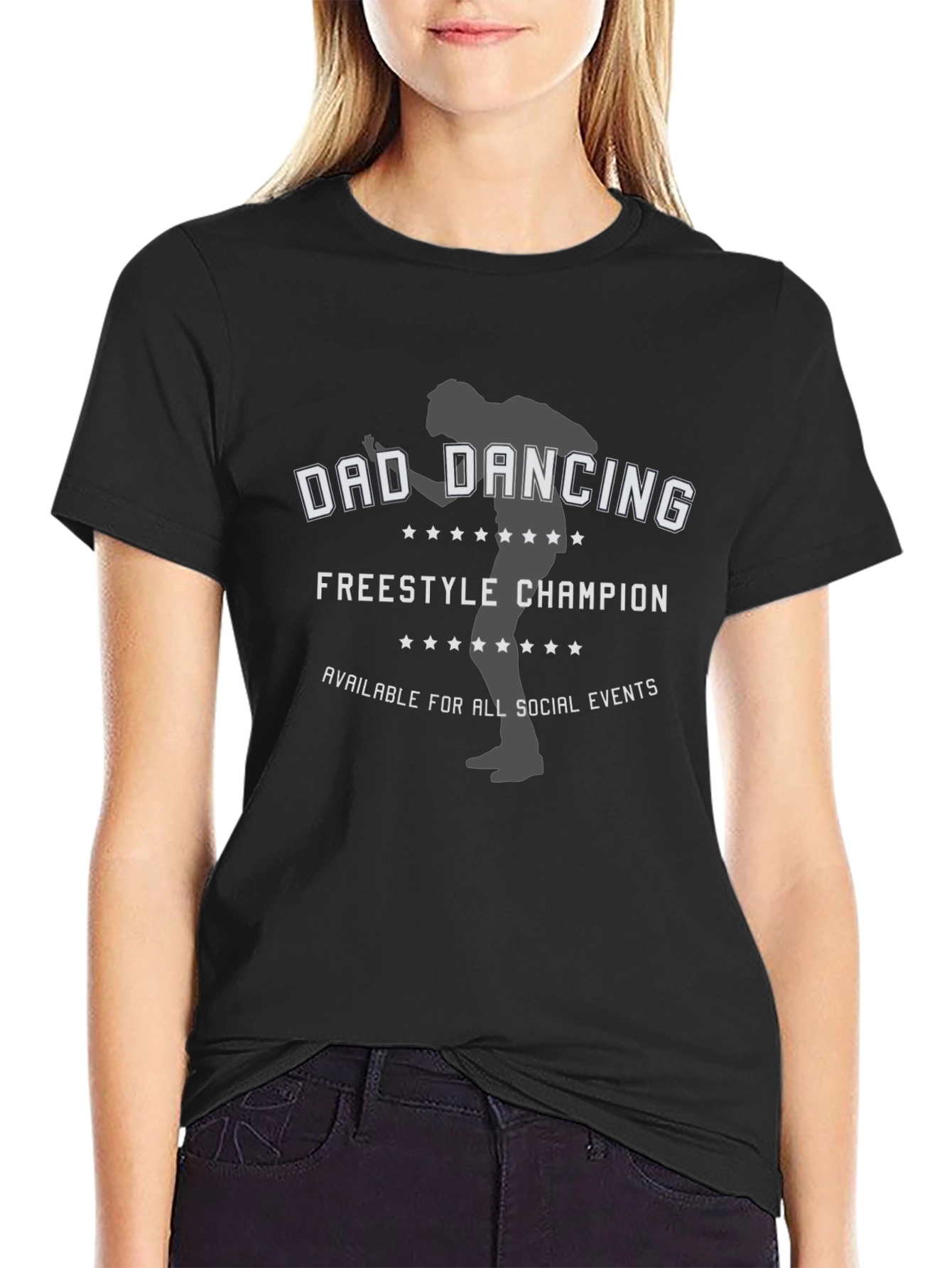 Dad Dancing Champion T-Shirt - Freestyle Fun!