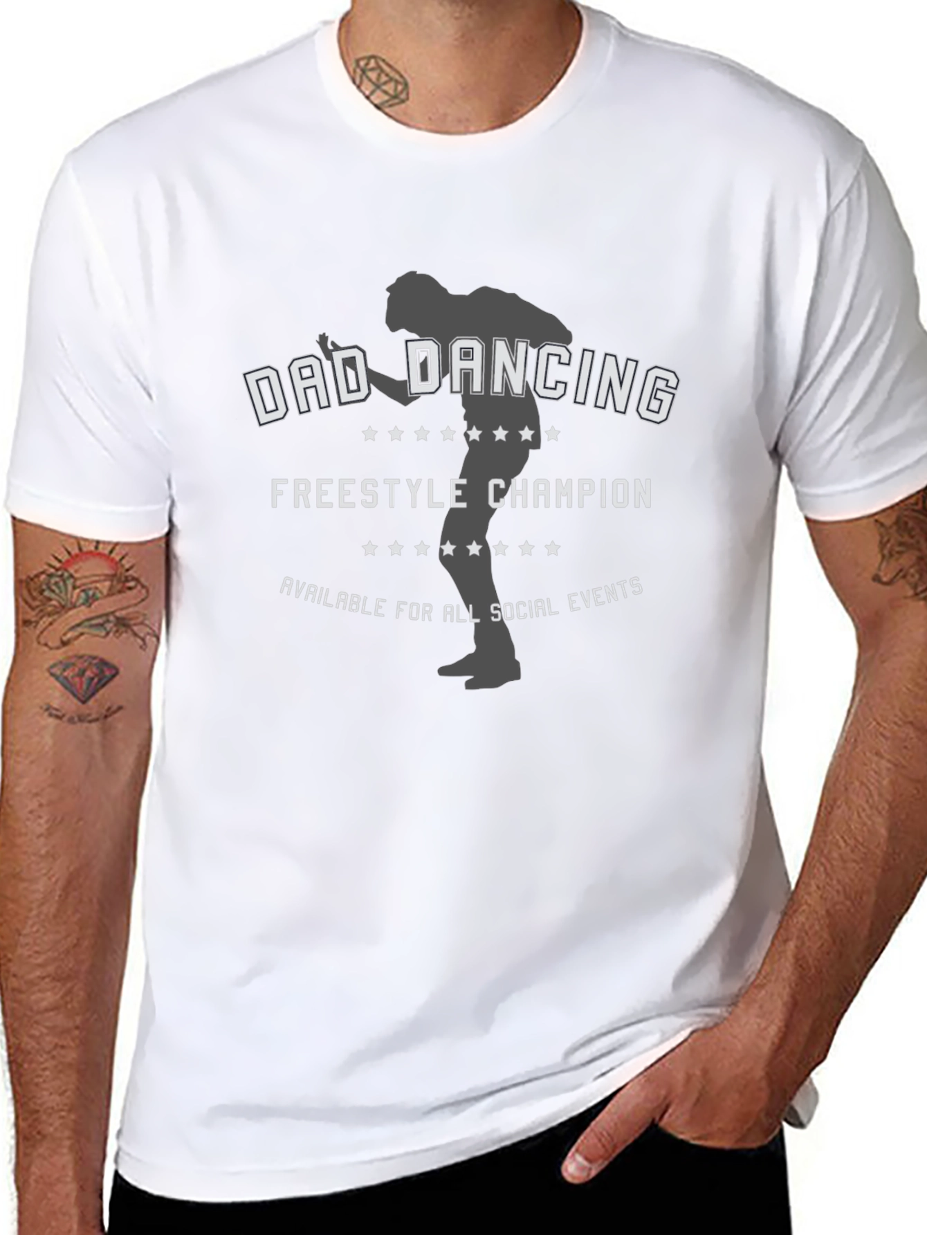 Dad Dancing Champion T-Shirt - Freestyle Fun!