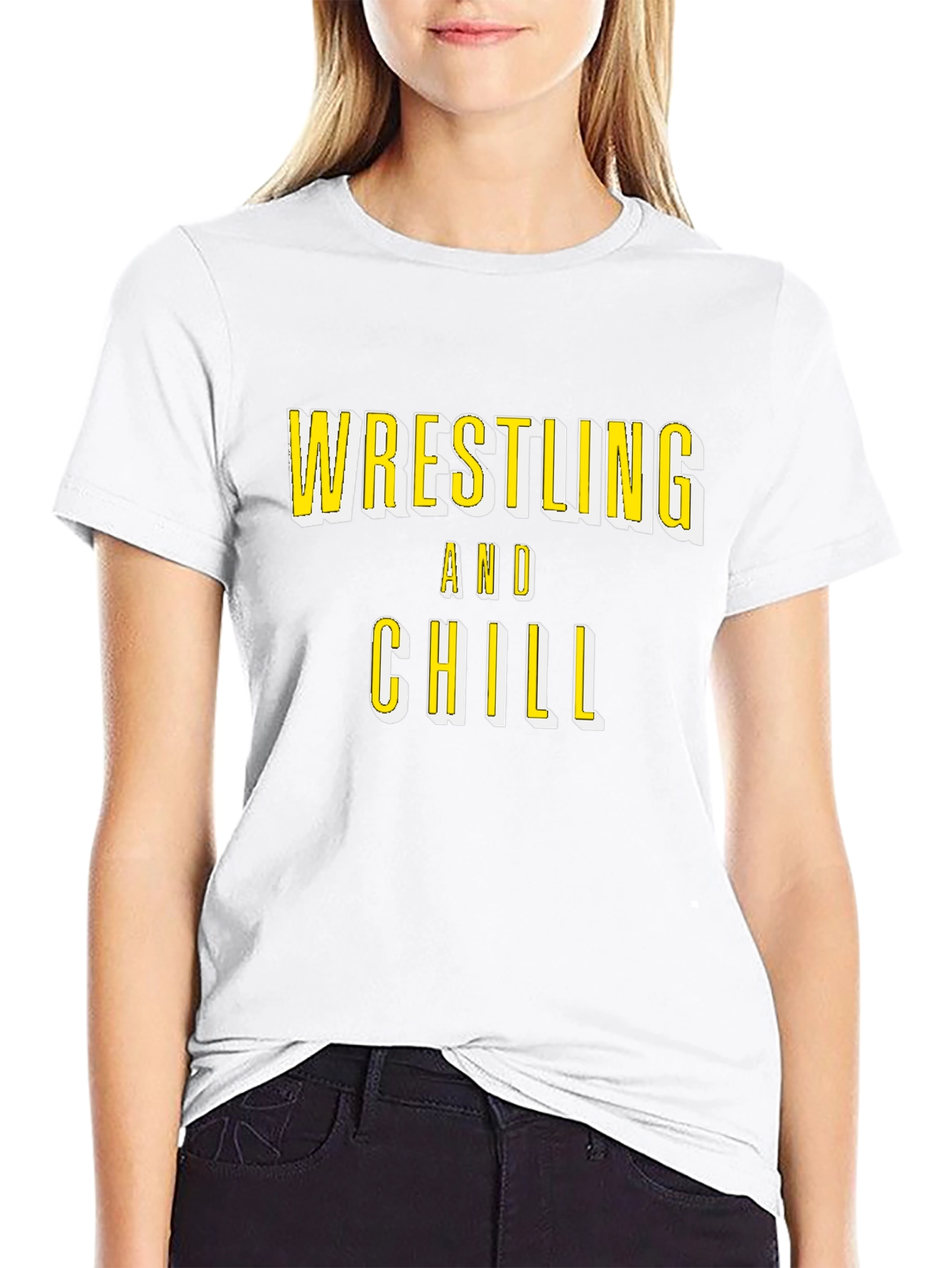 Wrestling and Chill Graphic T-Shirt