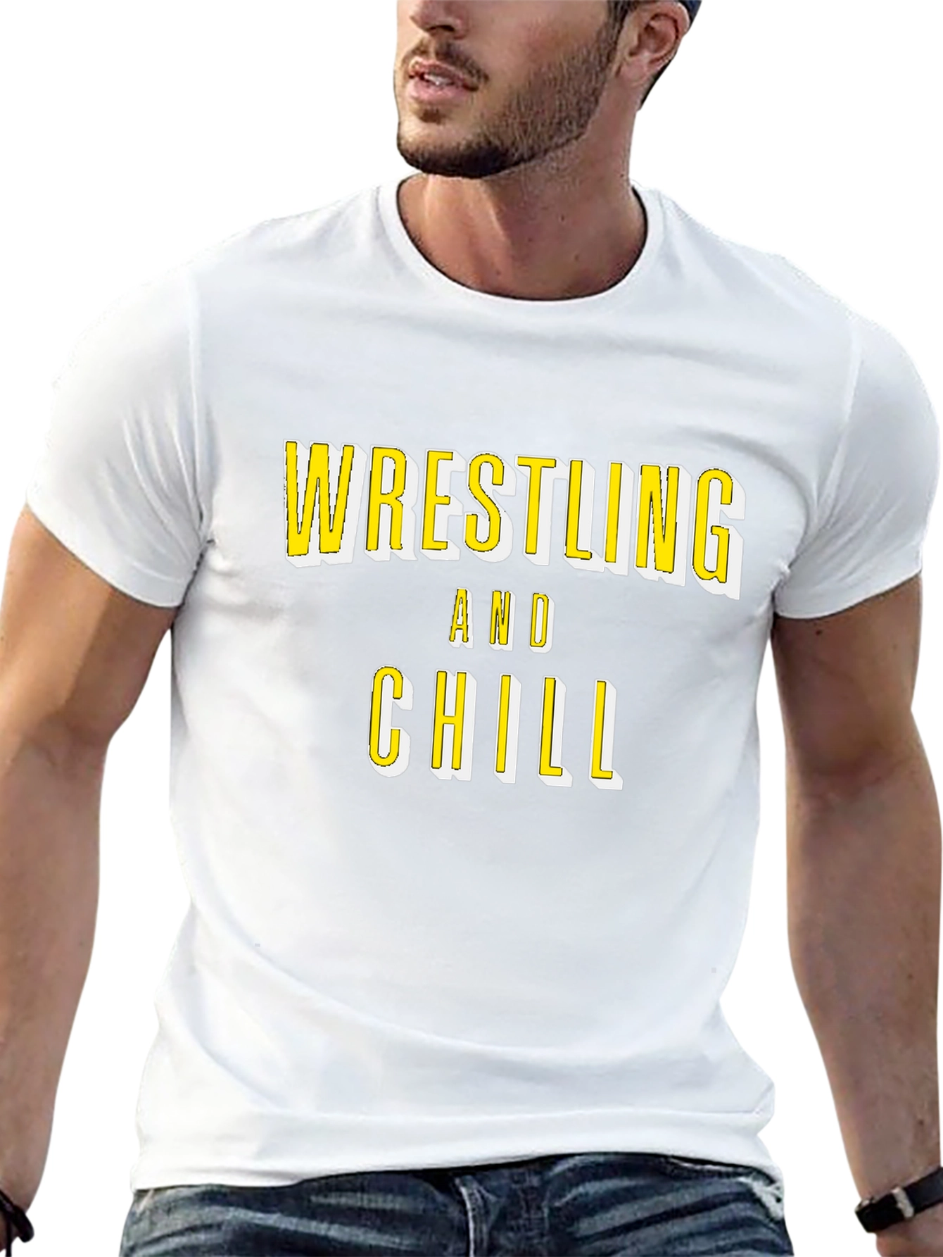 Wrestling and Chill Graphic T-Shirt