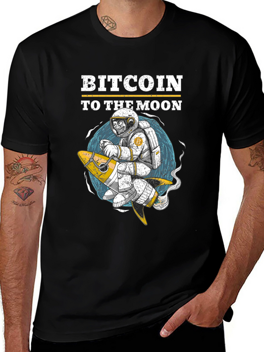 Bitcoin To The Moon Graphic Tee