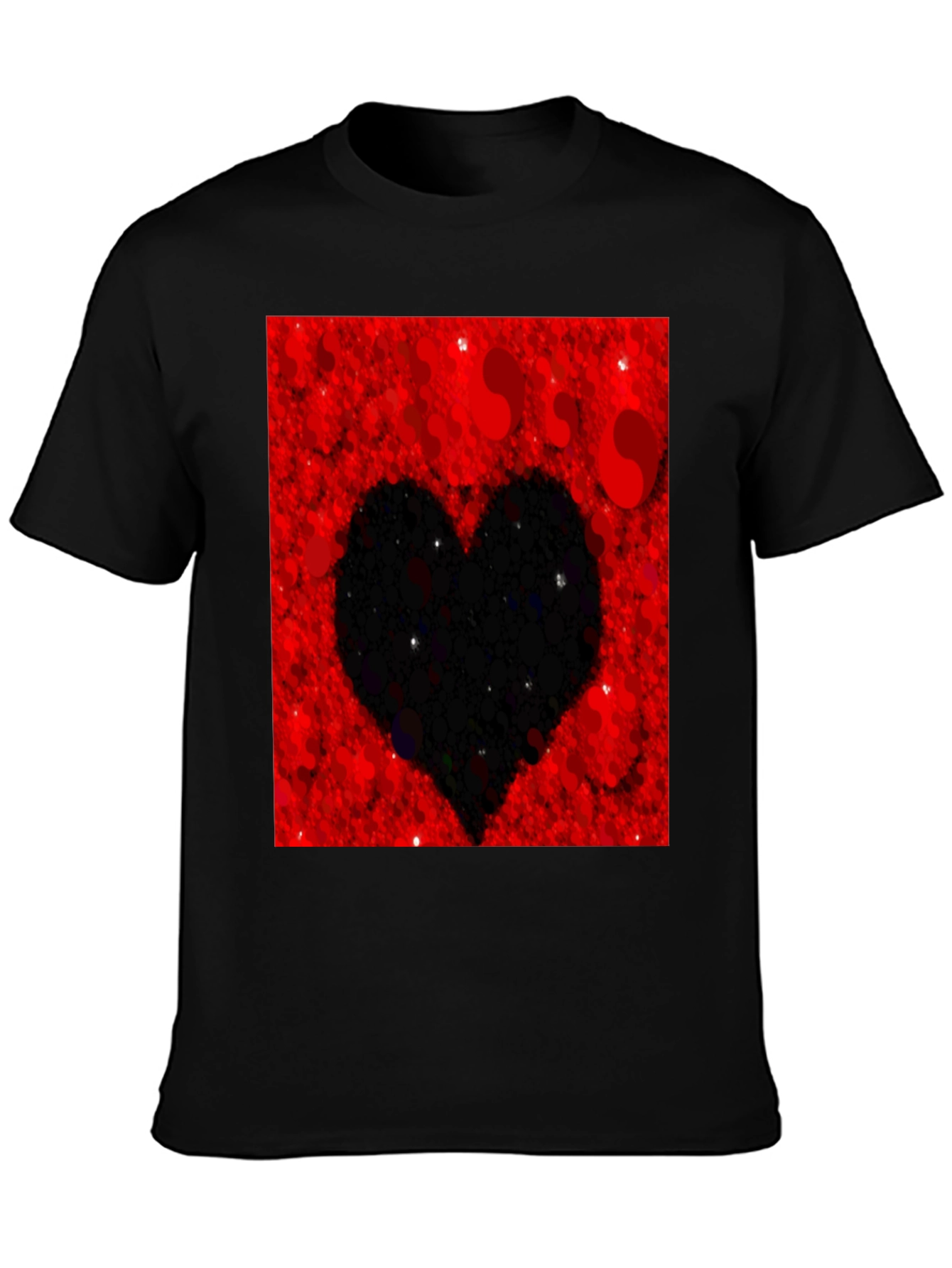 Heart Silhouette T-Shirt - Red Valentines Day Tee