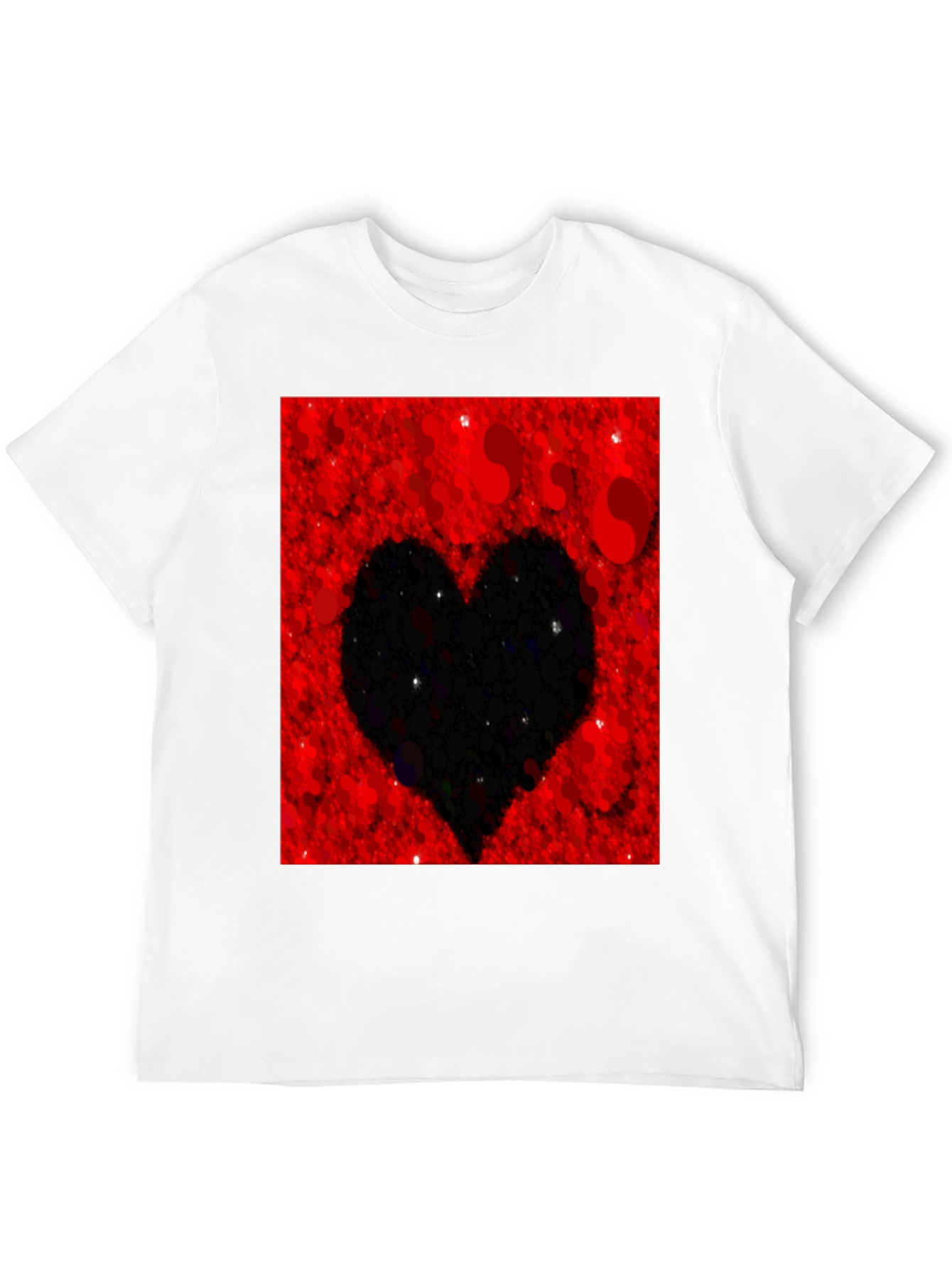 Heart Silhouette T-Shirt - Red Valentines Day Tee