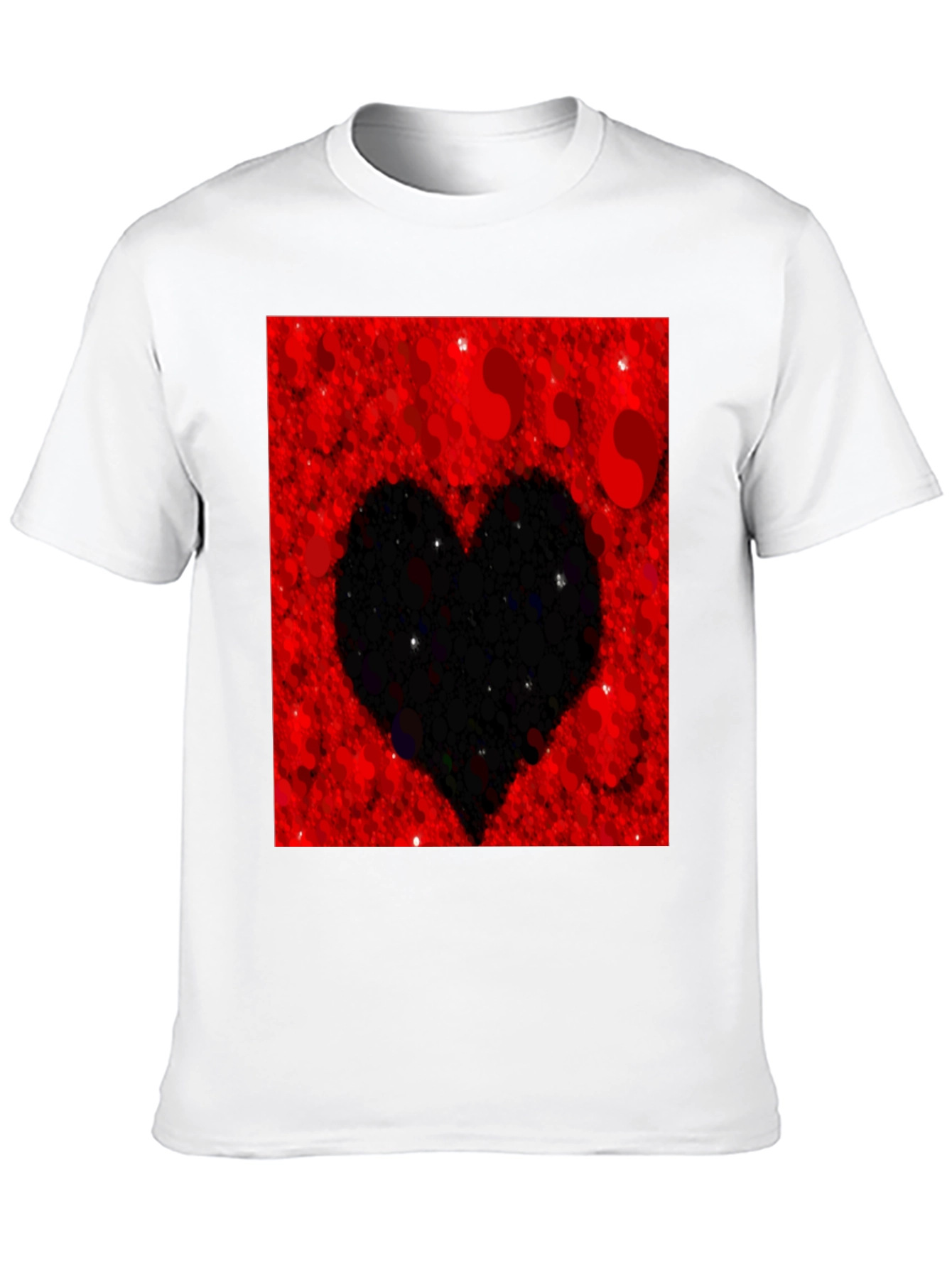 Heart Silhouette T-Shirt - Red Valentines Day Tee