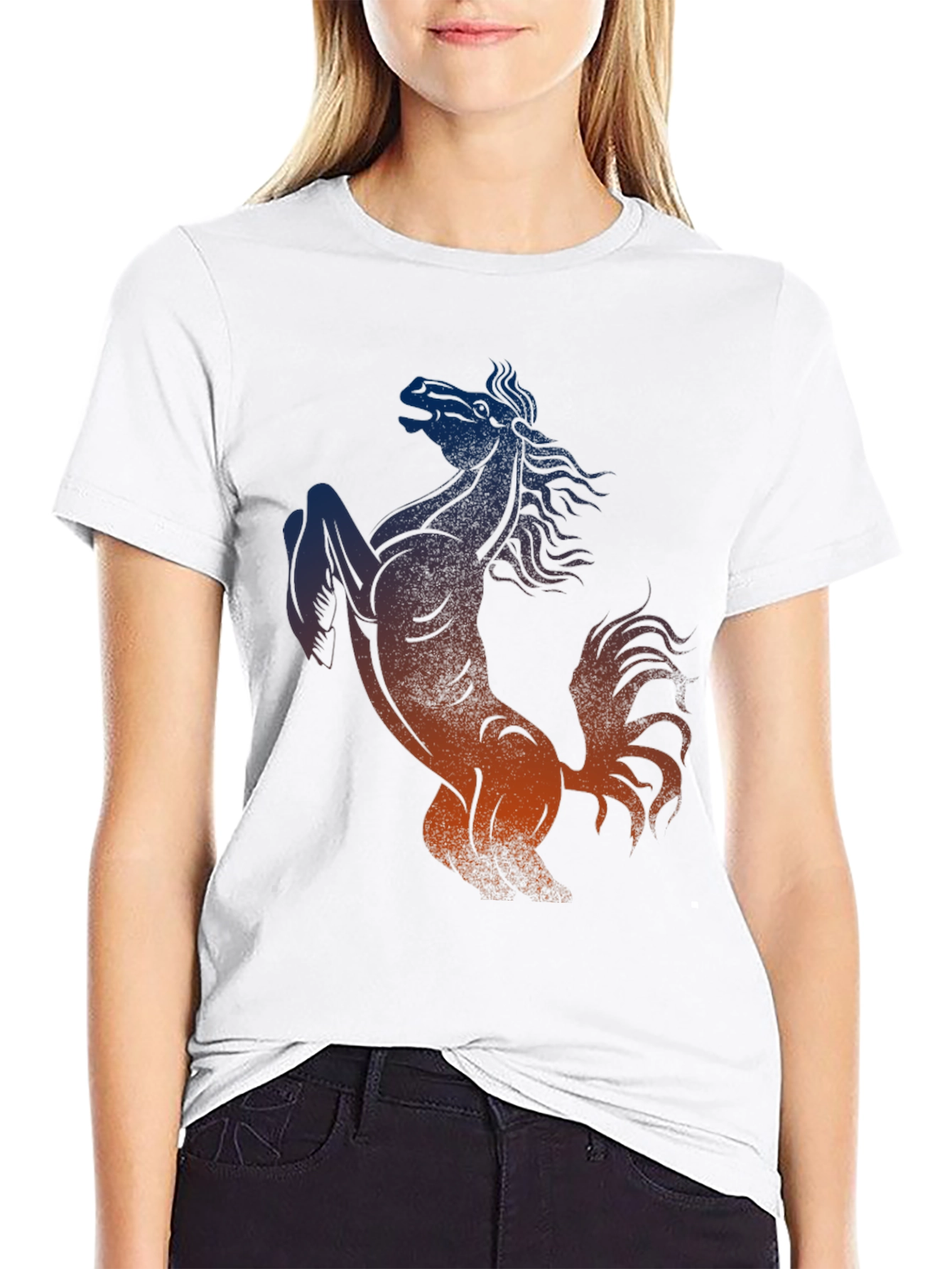 Horse Graphic T-Shirt - Stylish Mens Tee