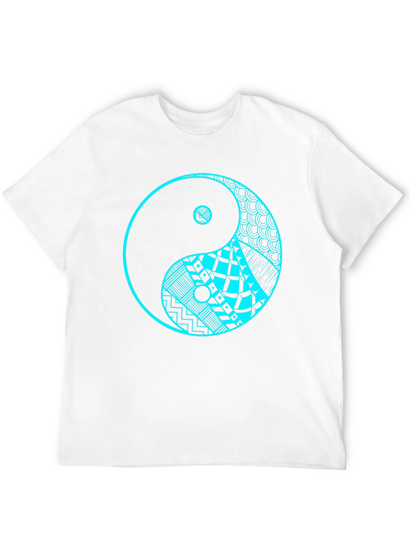 Yin Yang Graphic Tee - Black Cotton T-Shirt
