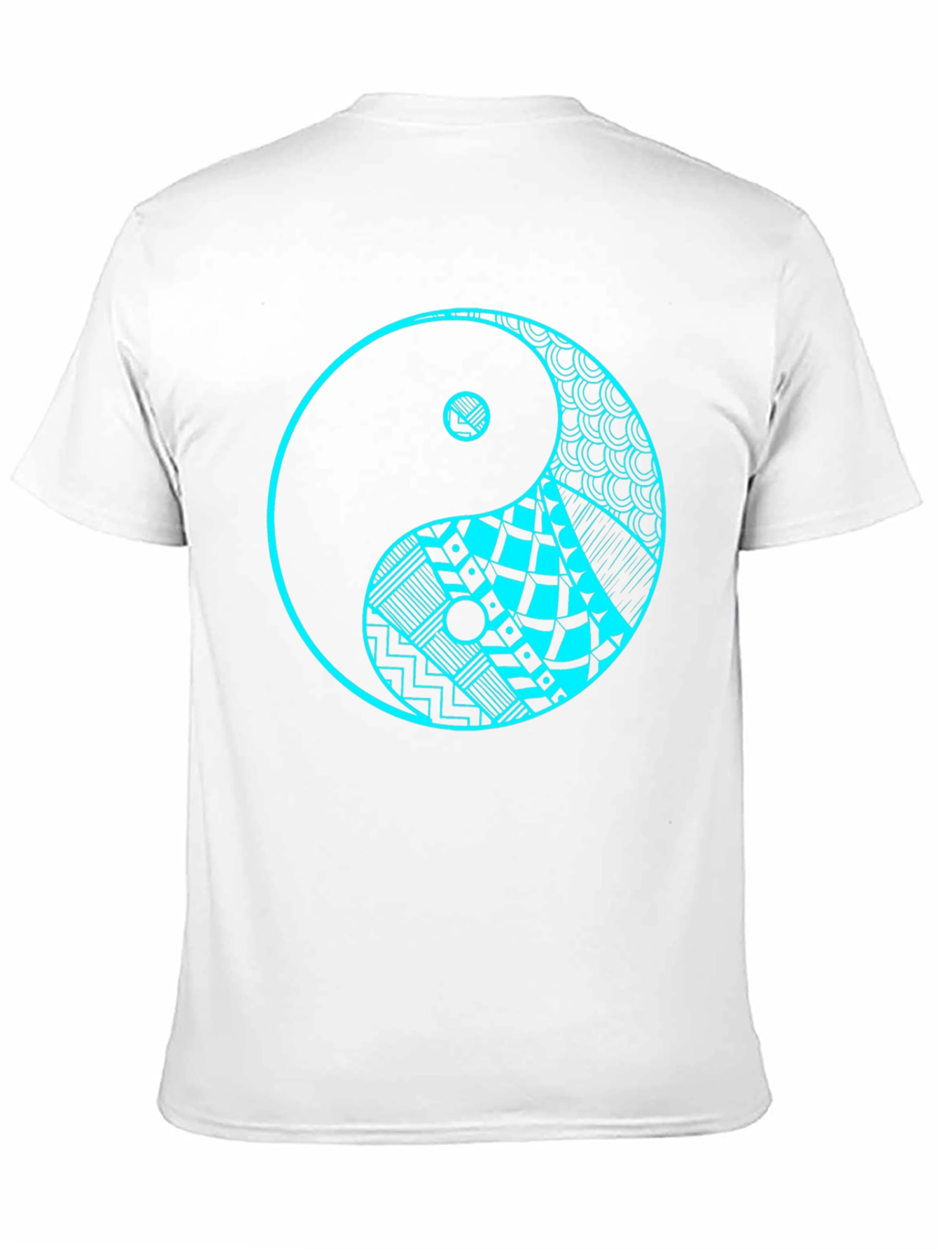 Yin Yang Graphic Tee - Black Cotton T-Shirt