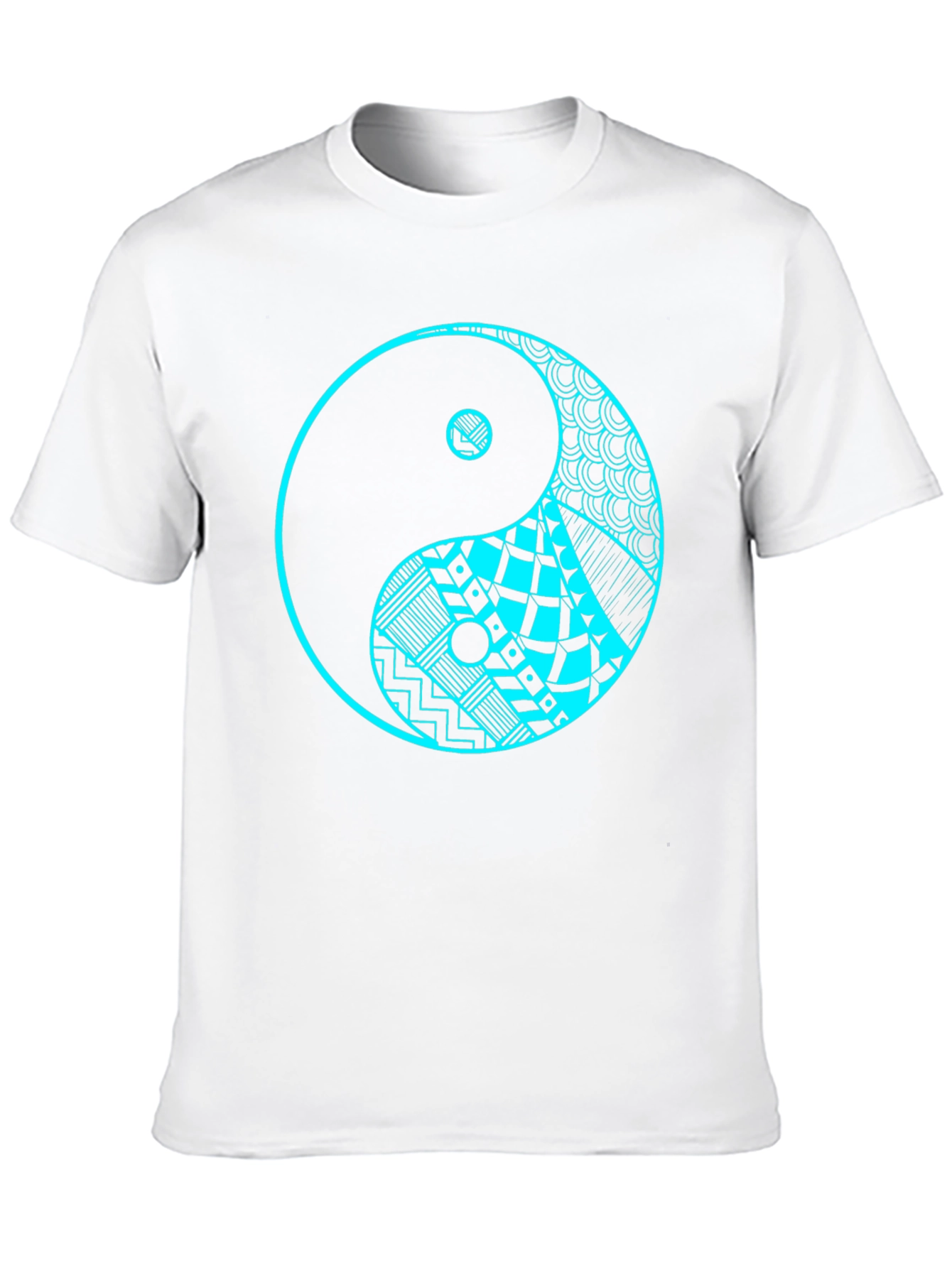 Yin Yang Graphic Tee - Black Cotton T-Shirt