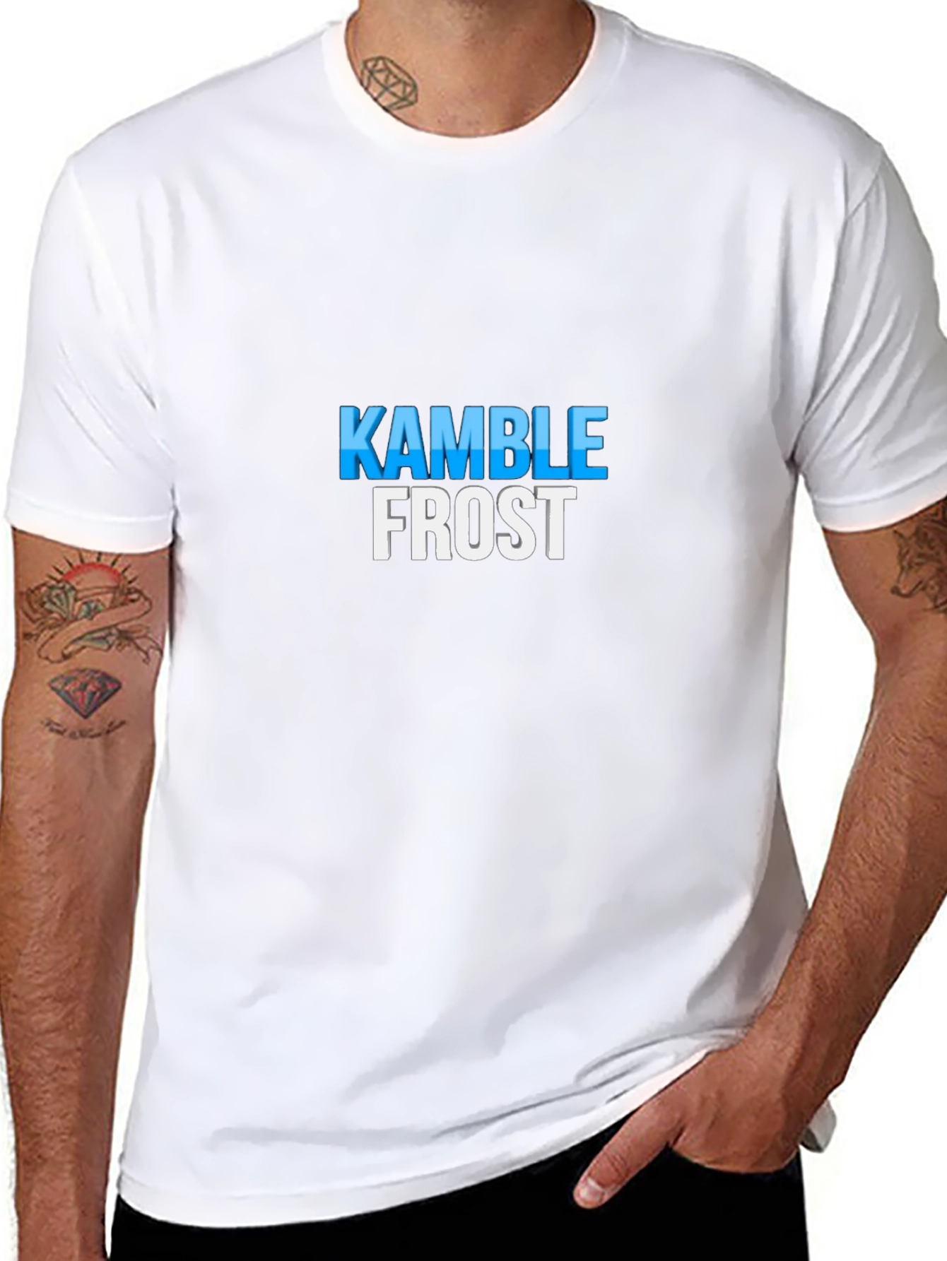 Kamble Frost Graphic Tee - Soft Cotton Blend
