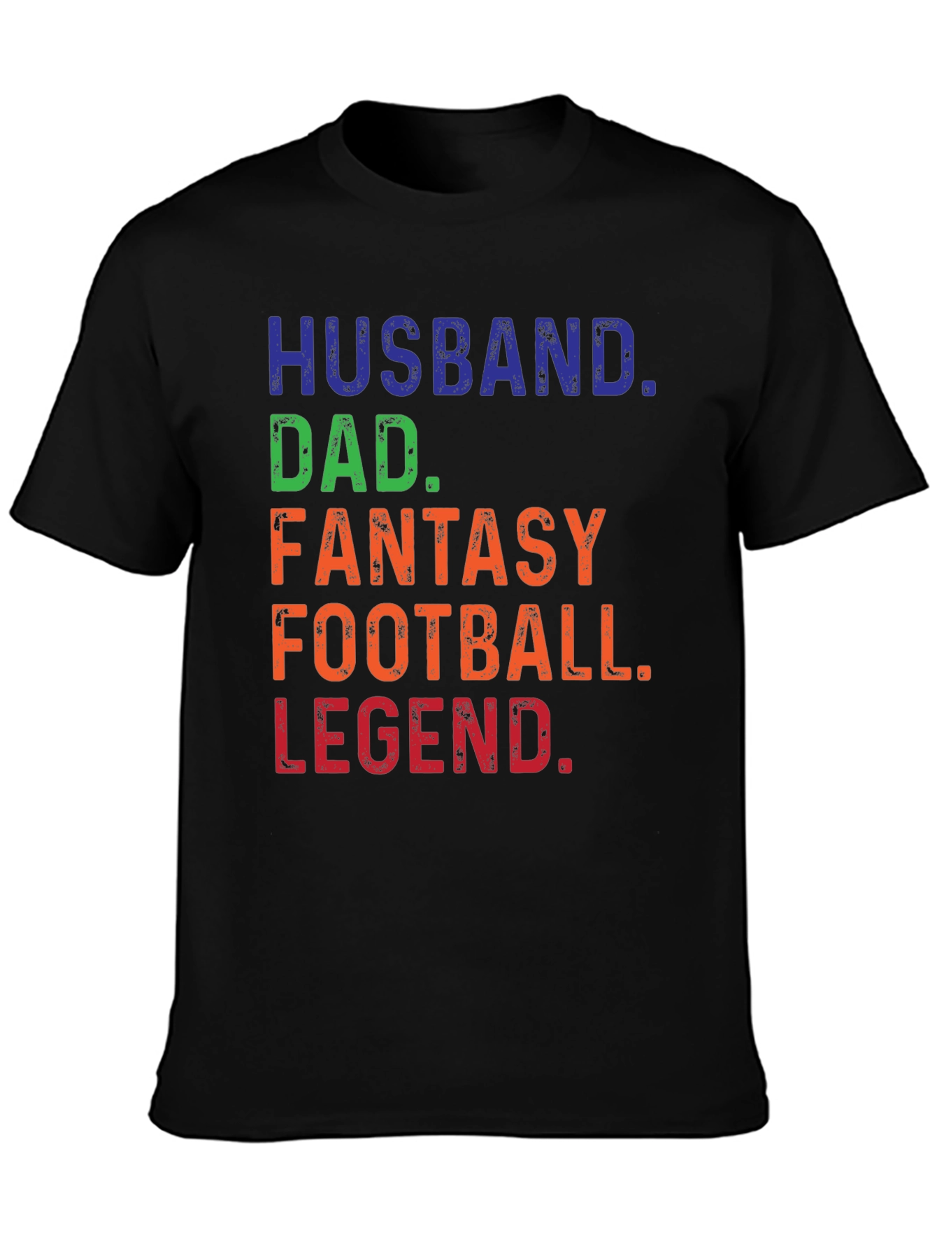 Husband Dad Fantasy Football Legend Graphic Tee