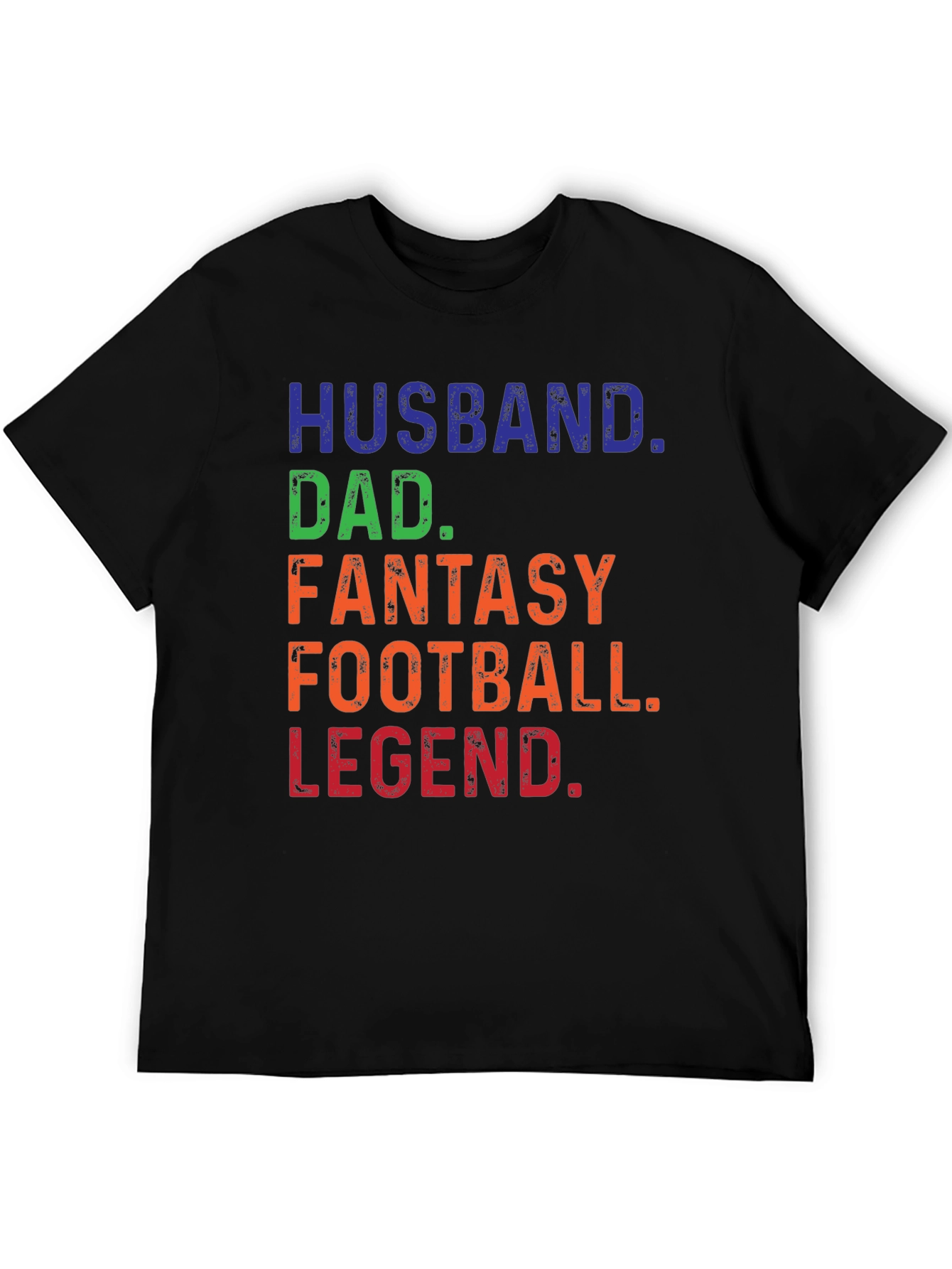Husband Dad Fantasy Football Legend Graphic Tee