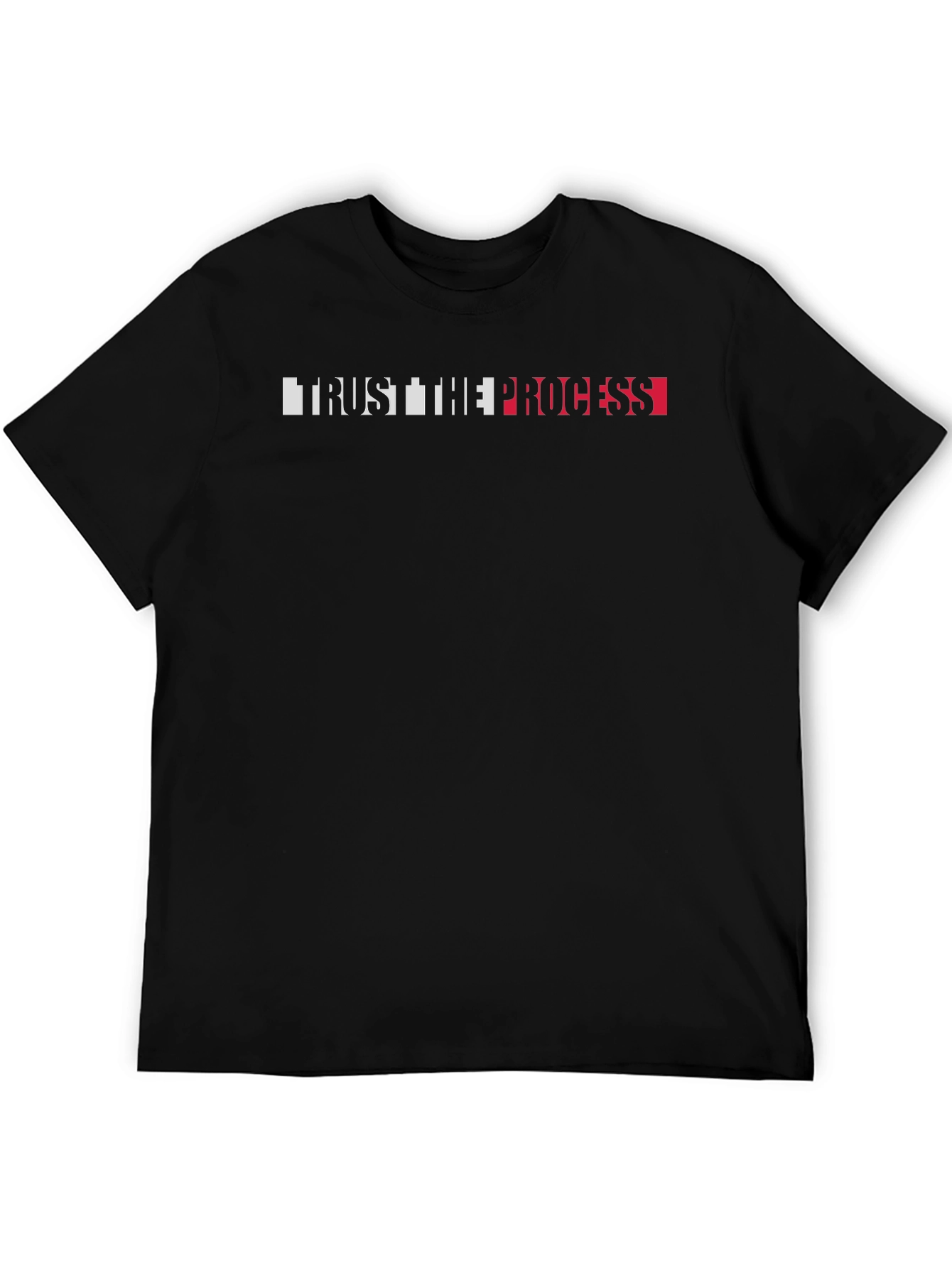 Trust The Process Graphic Tee - Black