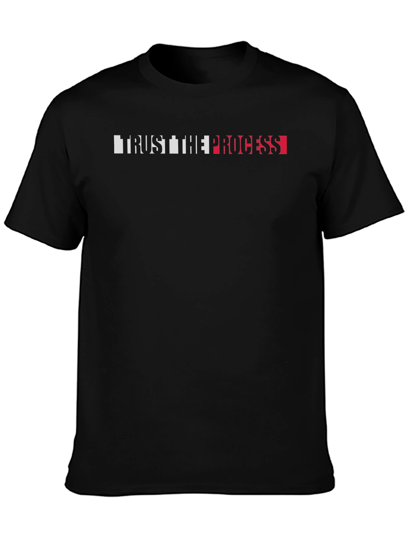 Trust The Process Graphic Tee - Black