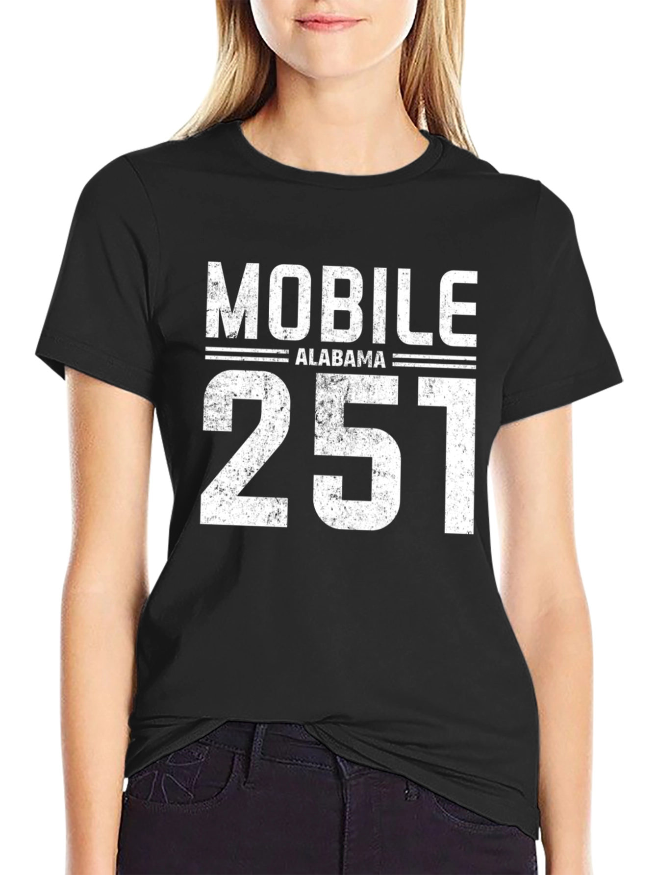 Mobile Alabama 251 Area Code T-Shirt