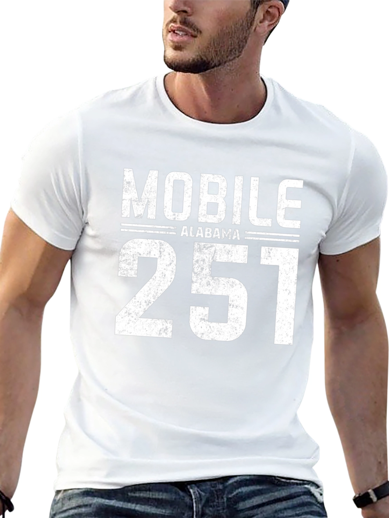 Mobile Alabama 251 Area Code T-Shirt