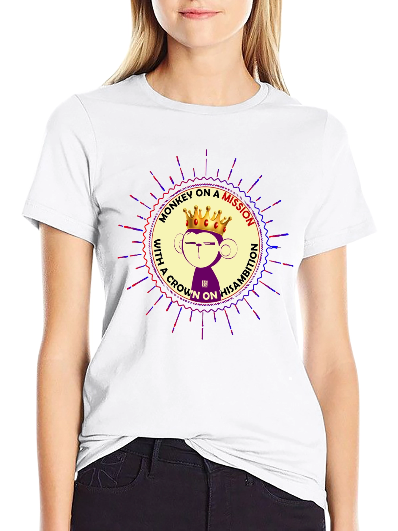 Monkey on a Mission Graphic T-Shirt