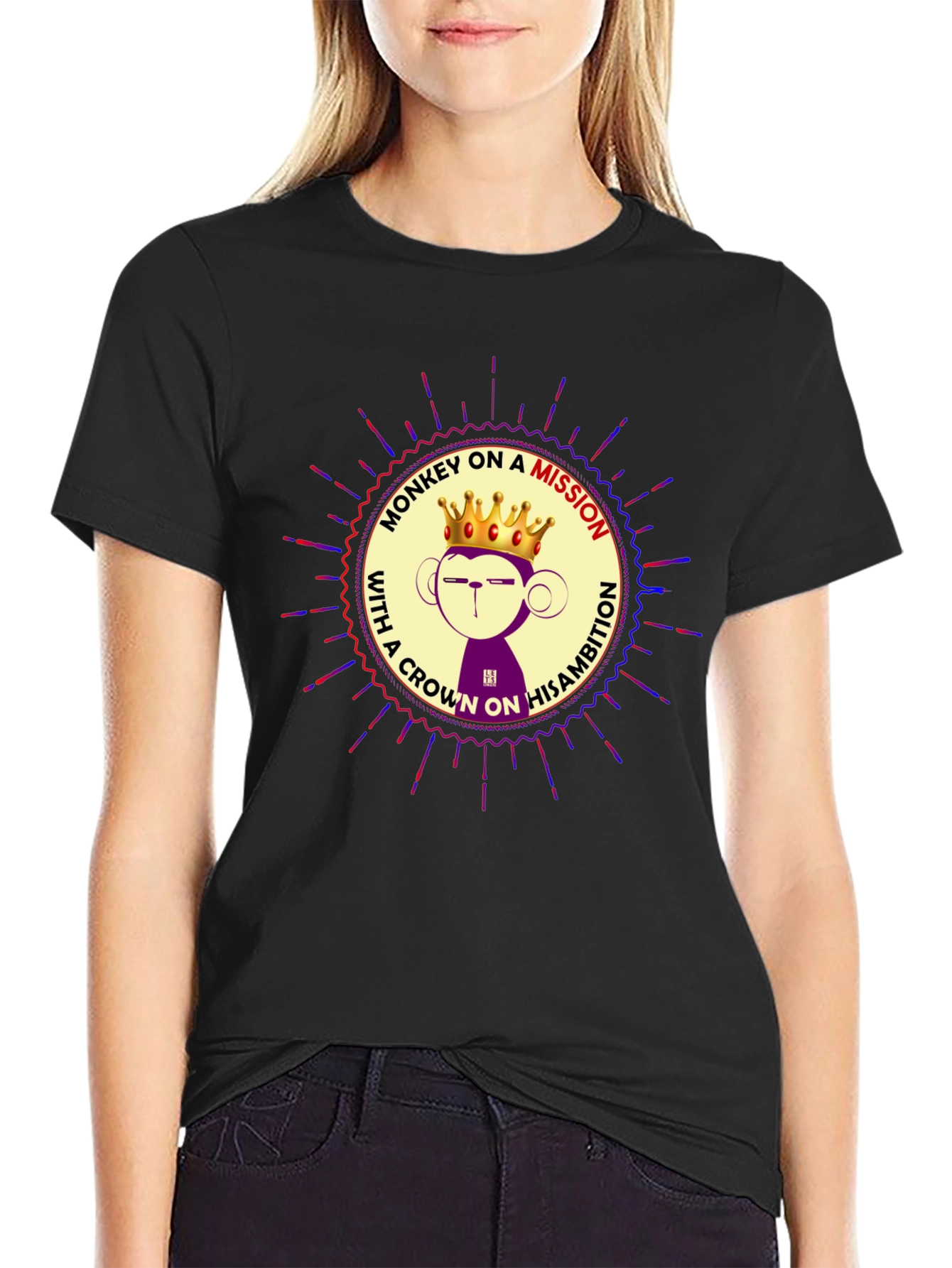 Monkey on a Mission Graphic T-Shirt