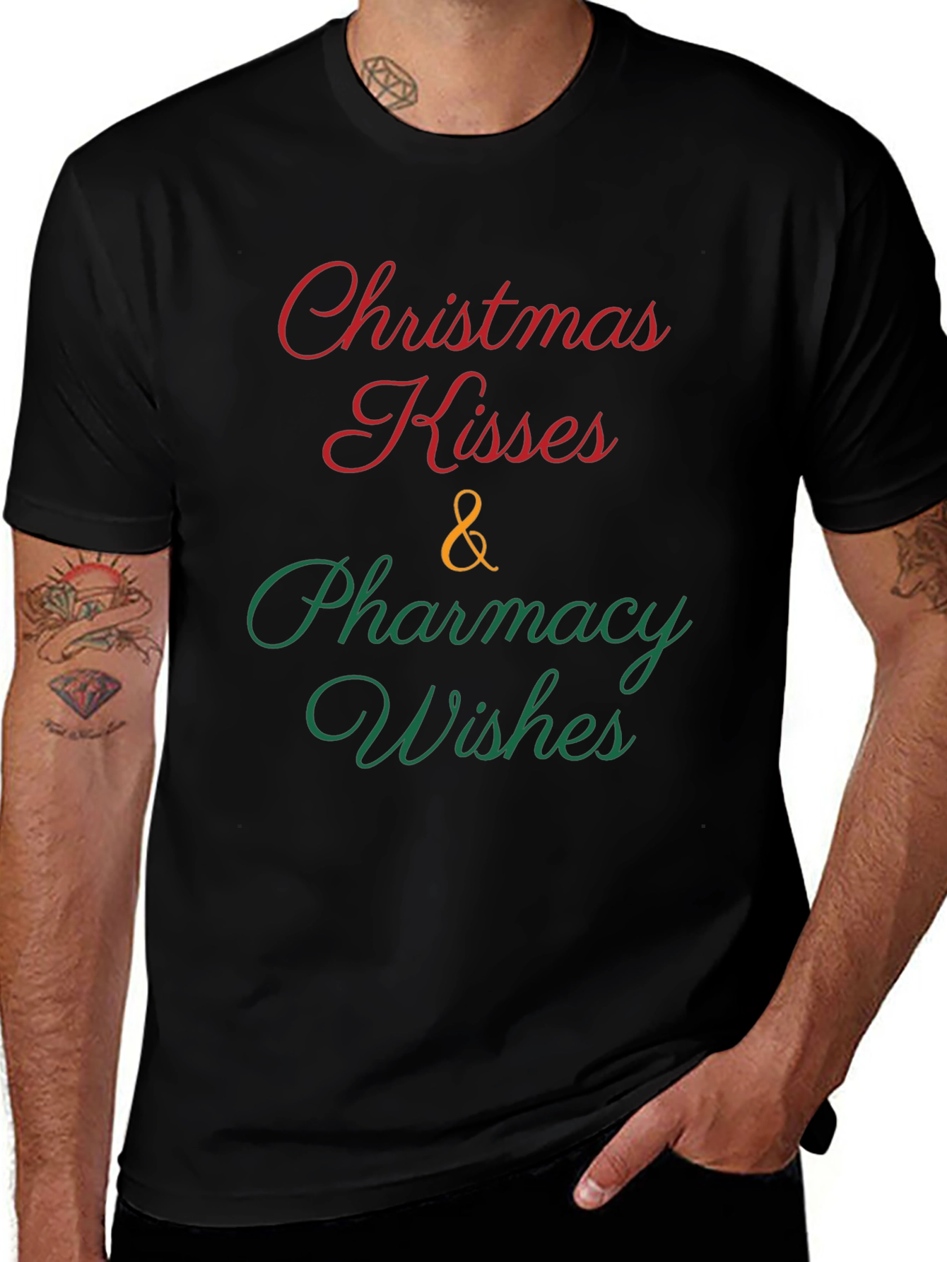 Christmas Kisses & Pharmacy Wishes T-Shirt