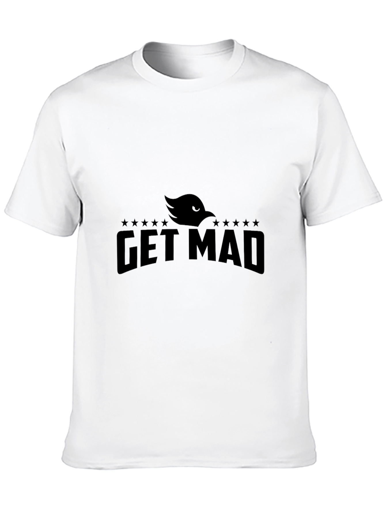 Get Mad Graphic Tee - Cool Black T-Shirt