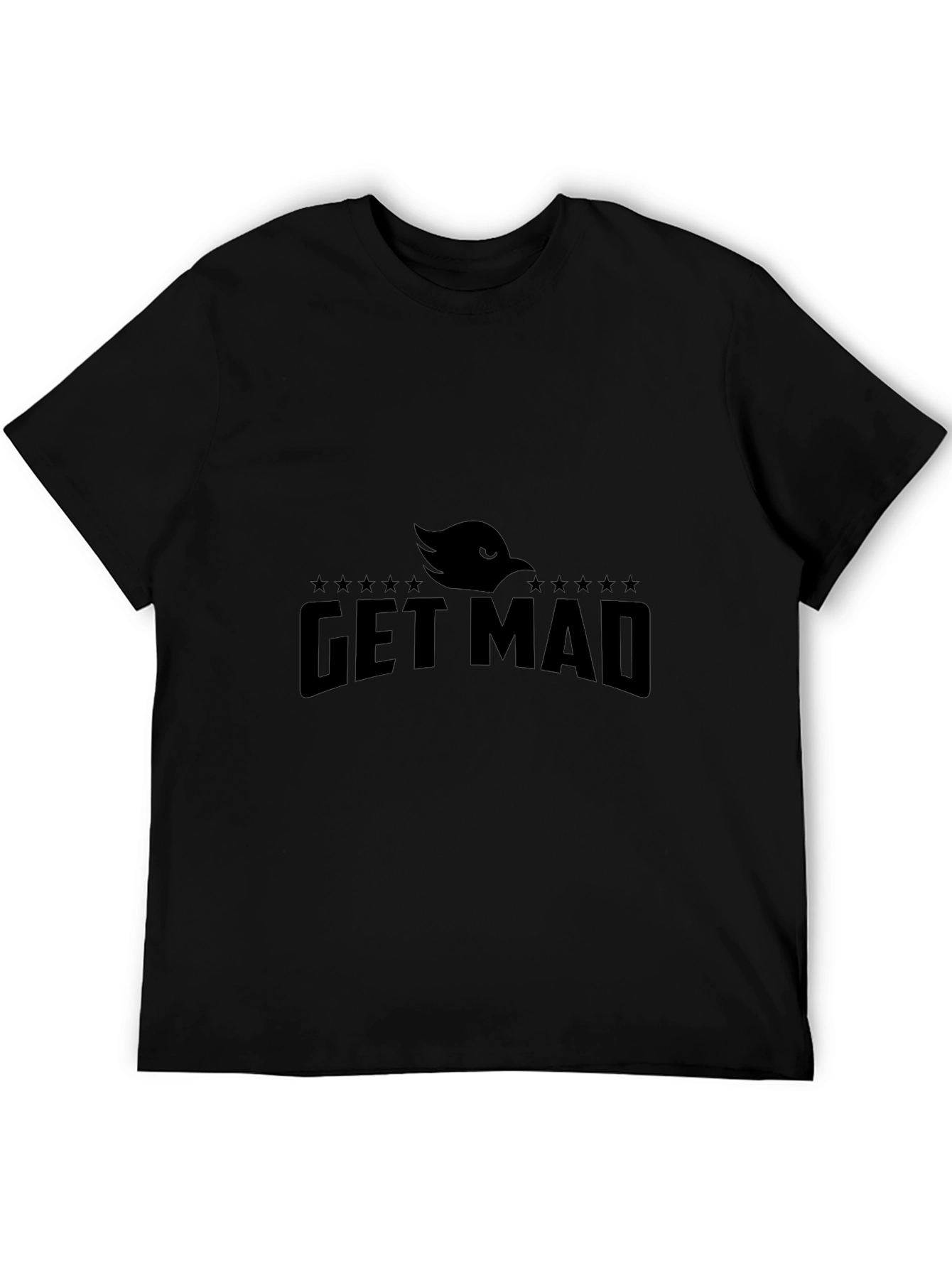 Get Mad Graphic Tee - Cool Black T-Shirt