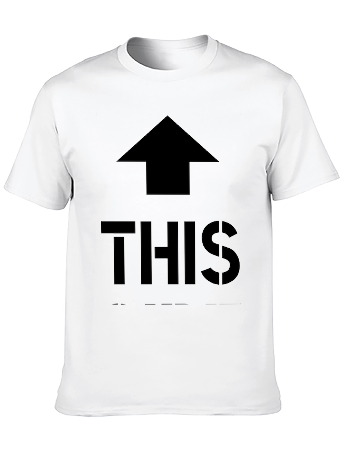 Up This Black Graphic Tee