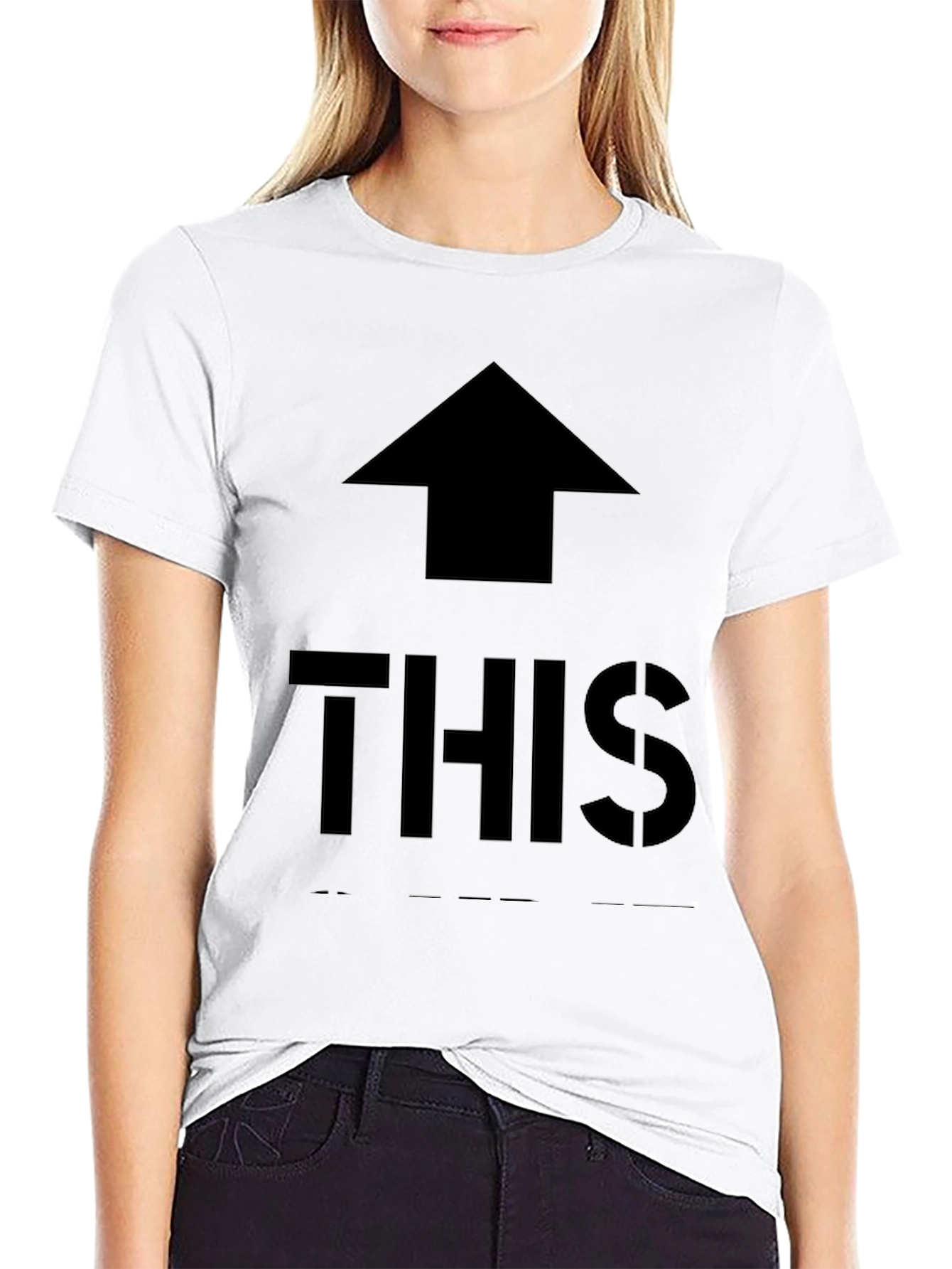 Up This Black Graphic Tee