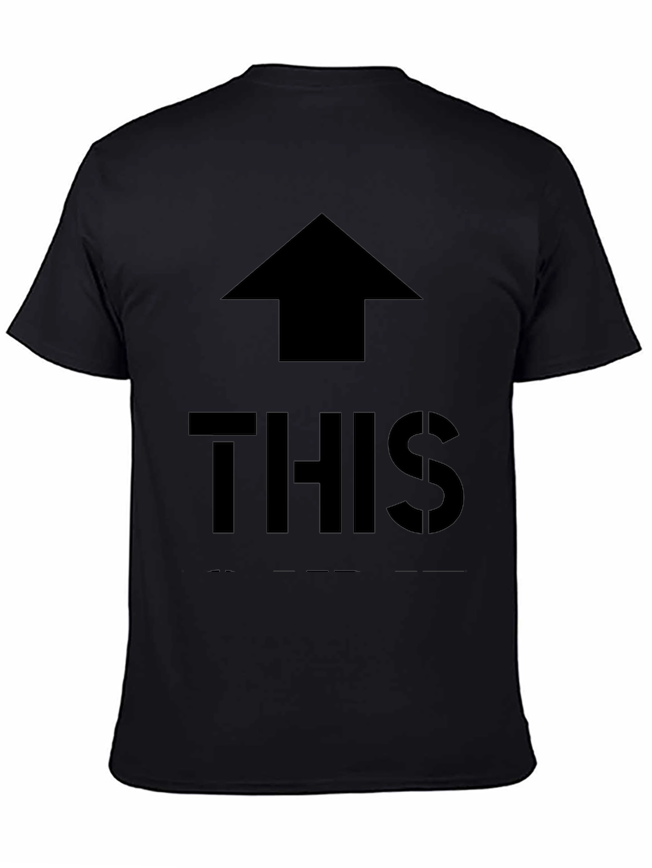 Up This Black Graphic Tee