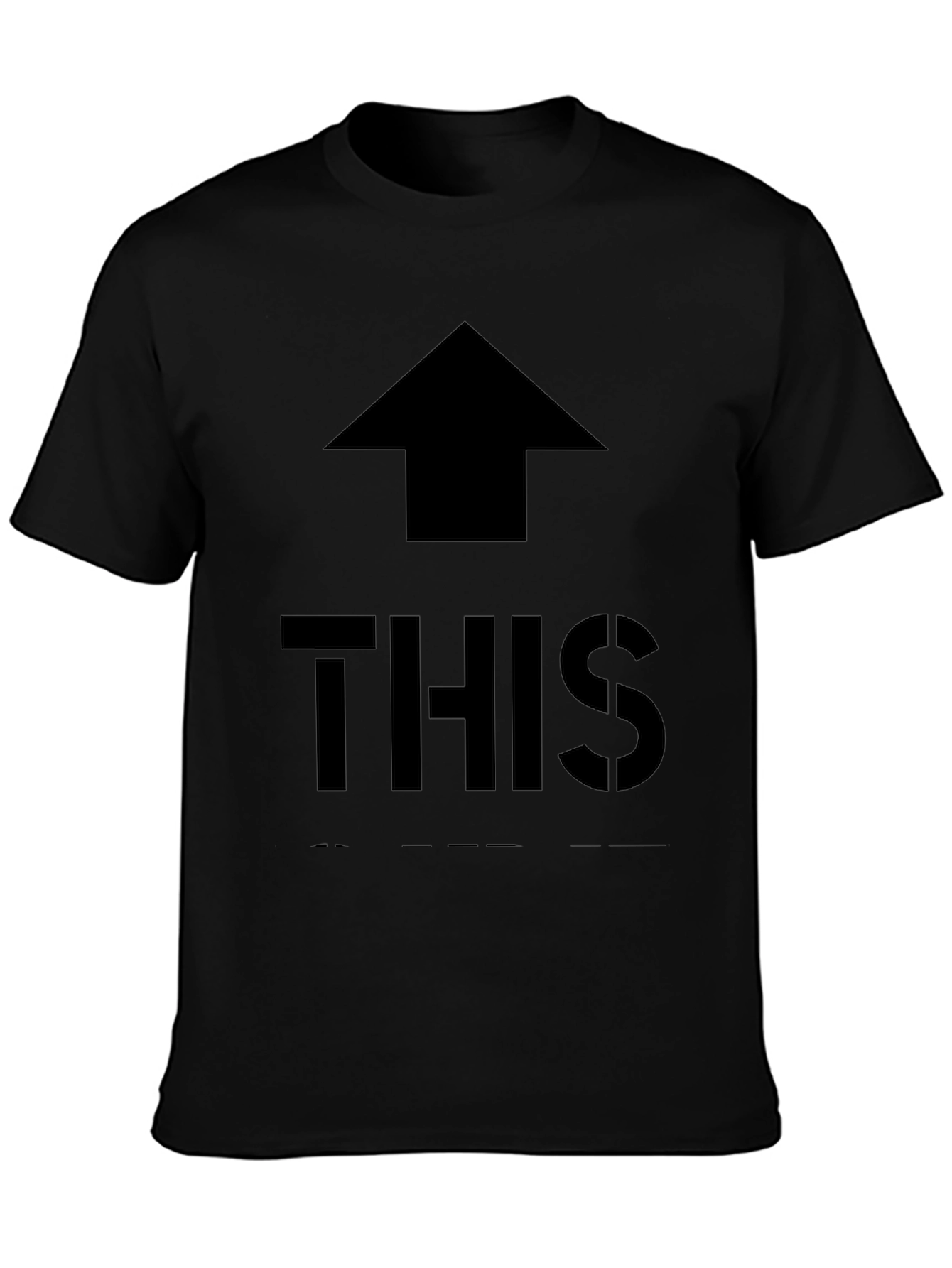 Up This Black Graphic Tee