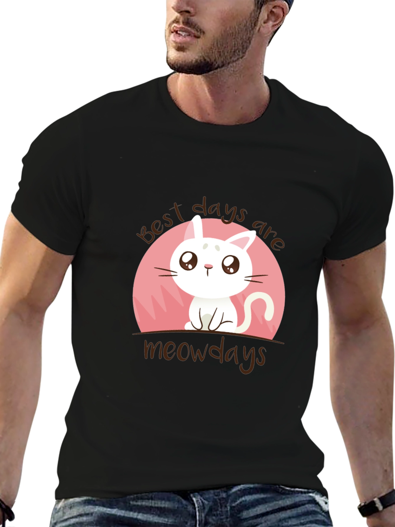 Best Days Are Meowdays Cat Graphic Tee