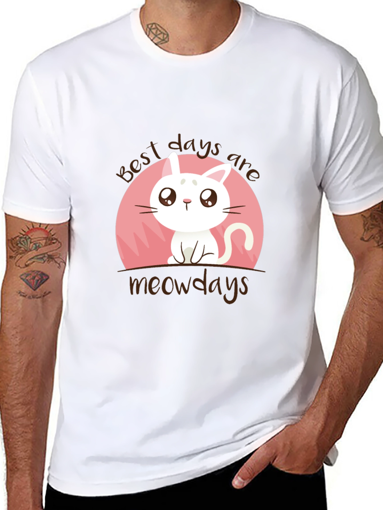 Best Days Are Meowdays Cat Graphic Tee