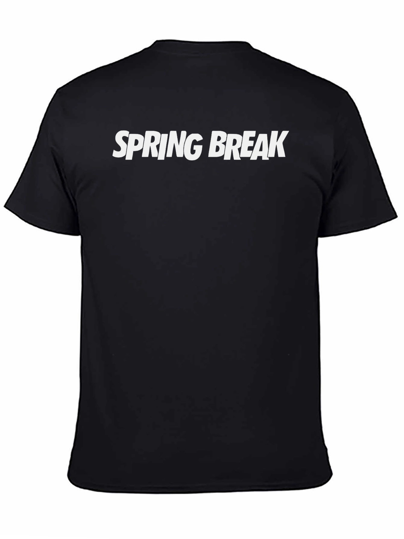 Spring Break Crew Neck T-Shirt - Black