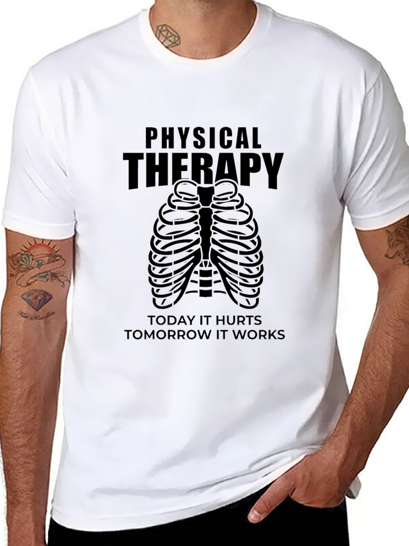 Physical Therapy Ribcage Graphic Tee