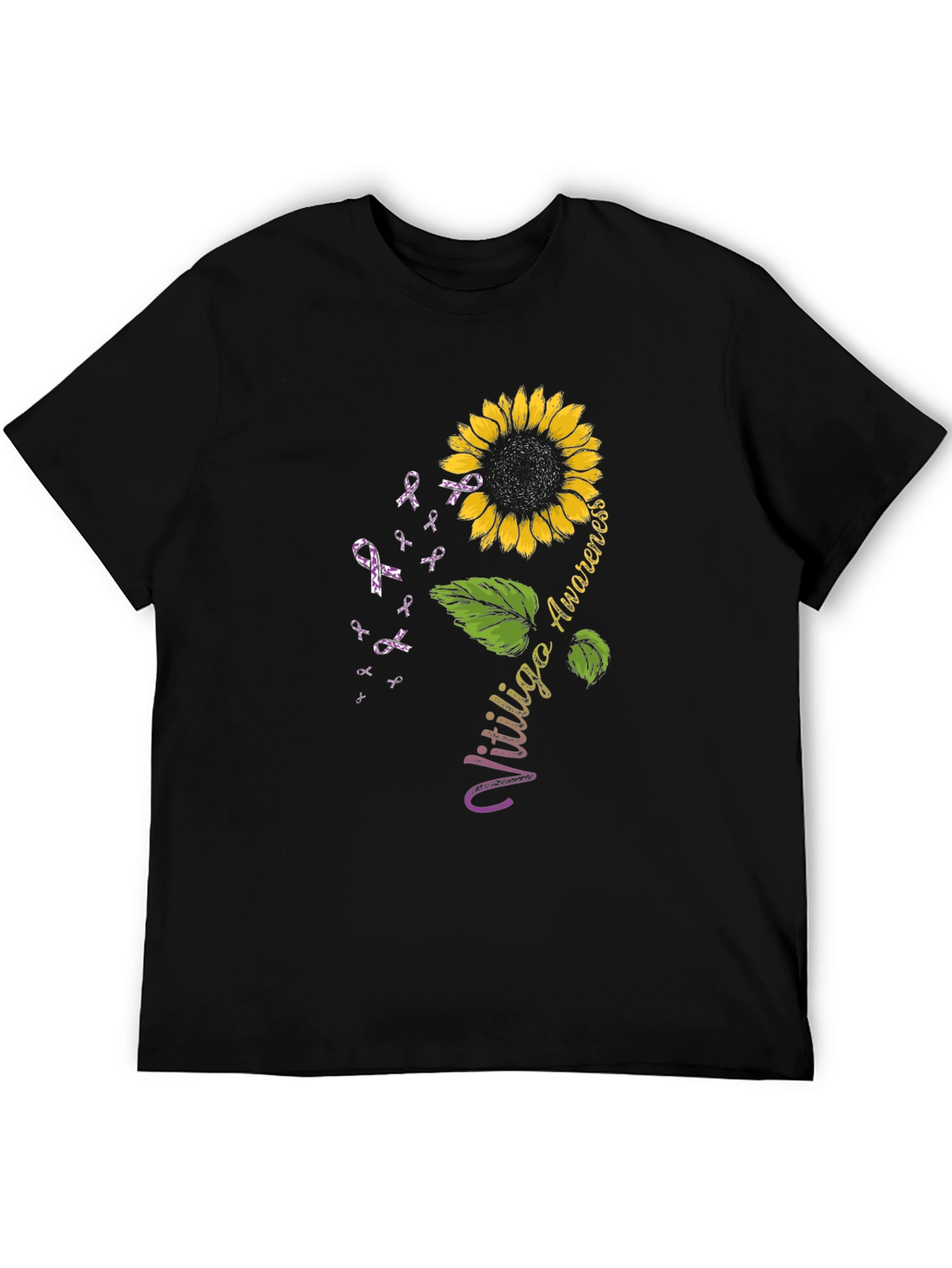 Vitiligo Awareness Sunflower T-Shirt