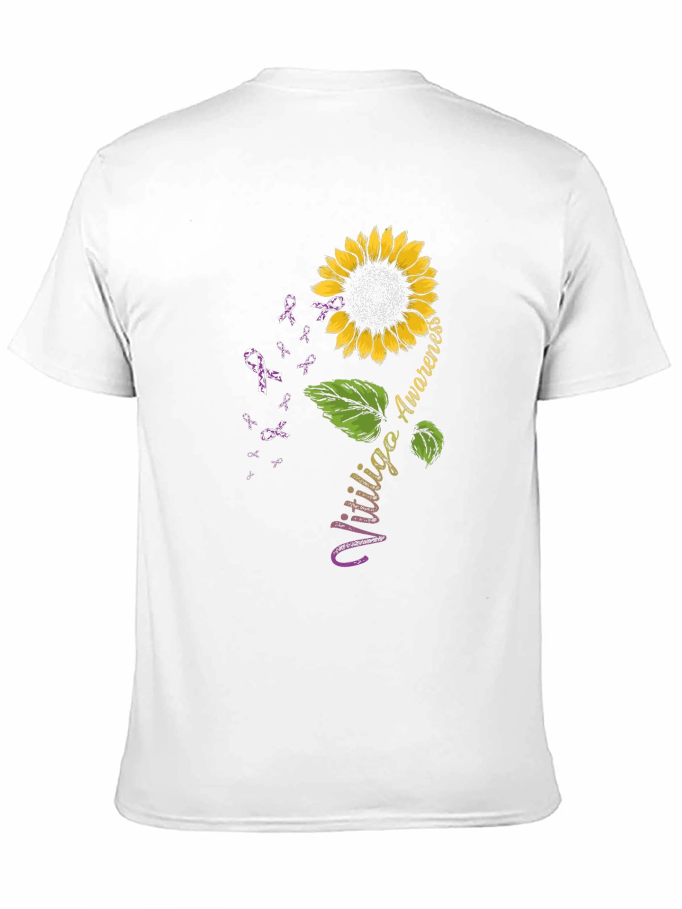 Vitiligo Awareness Sunflower T-Shirt