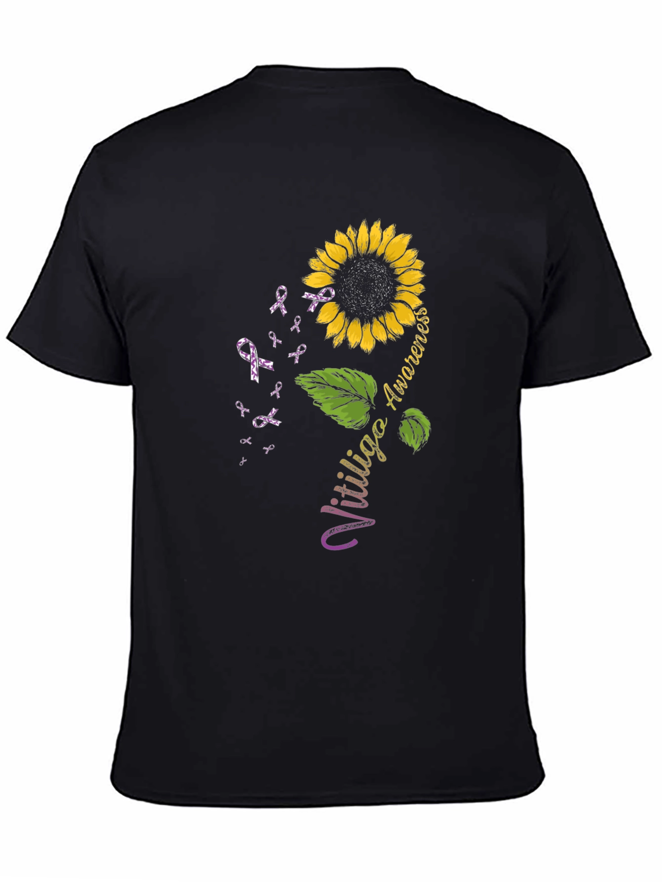 Vitiligo Awareness Sunflower T-Shirt