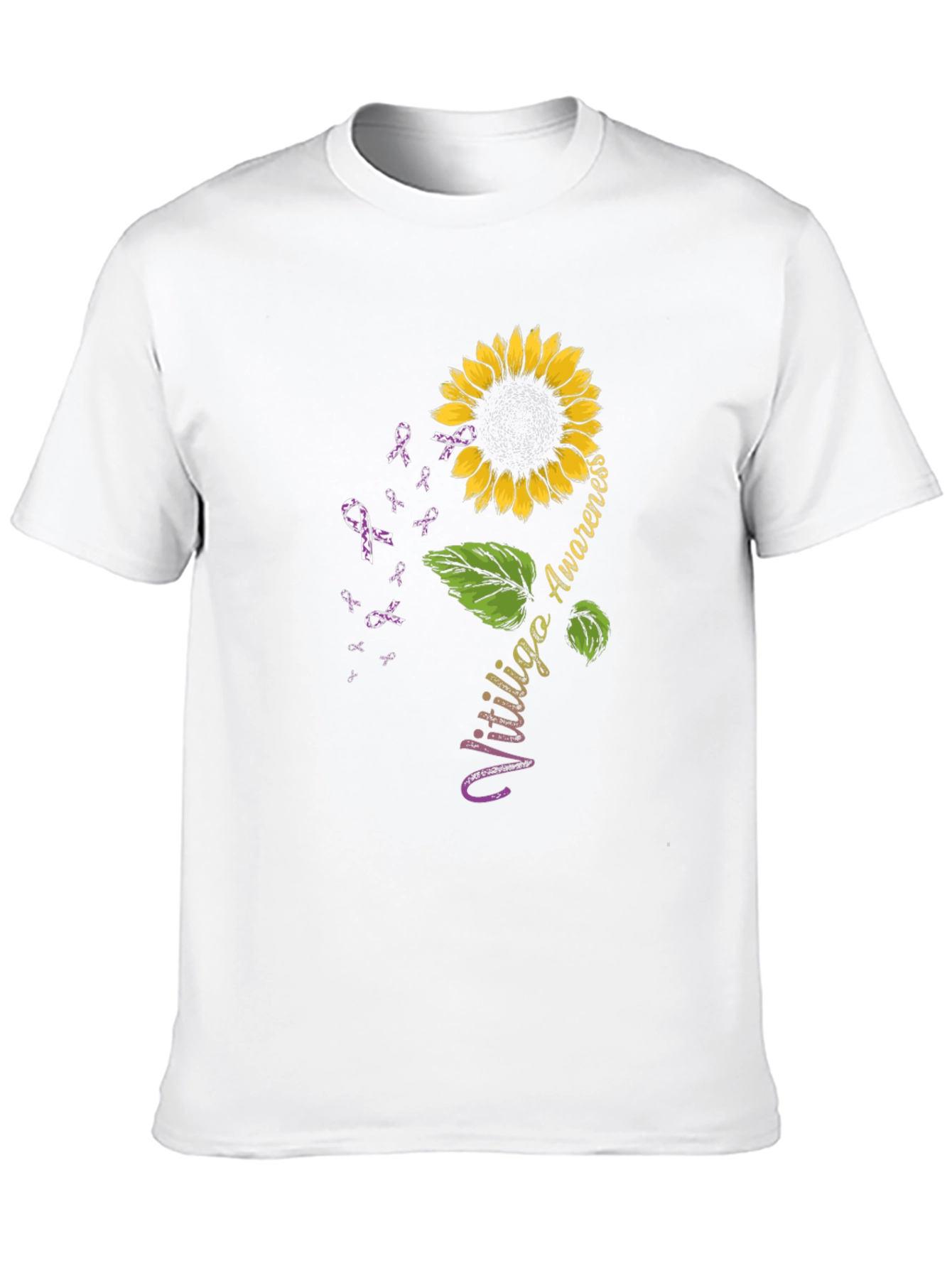 Vitiligo Awareness Sunflower T-Shirt