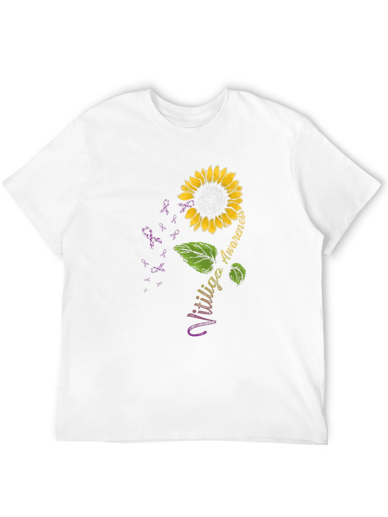 Vitiligo Awareness Sunflower T-Shirt