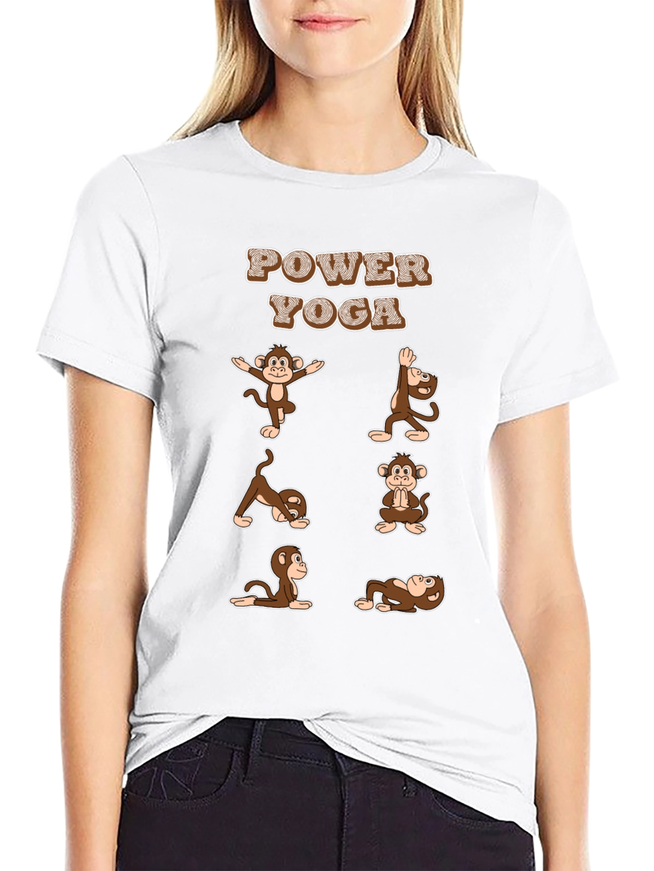 Power Yoga Monkey T-Shirt