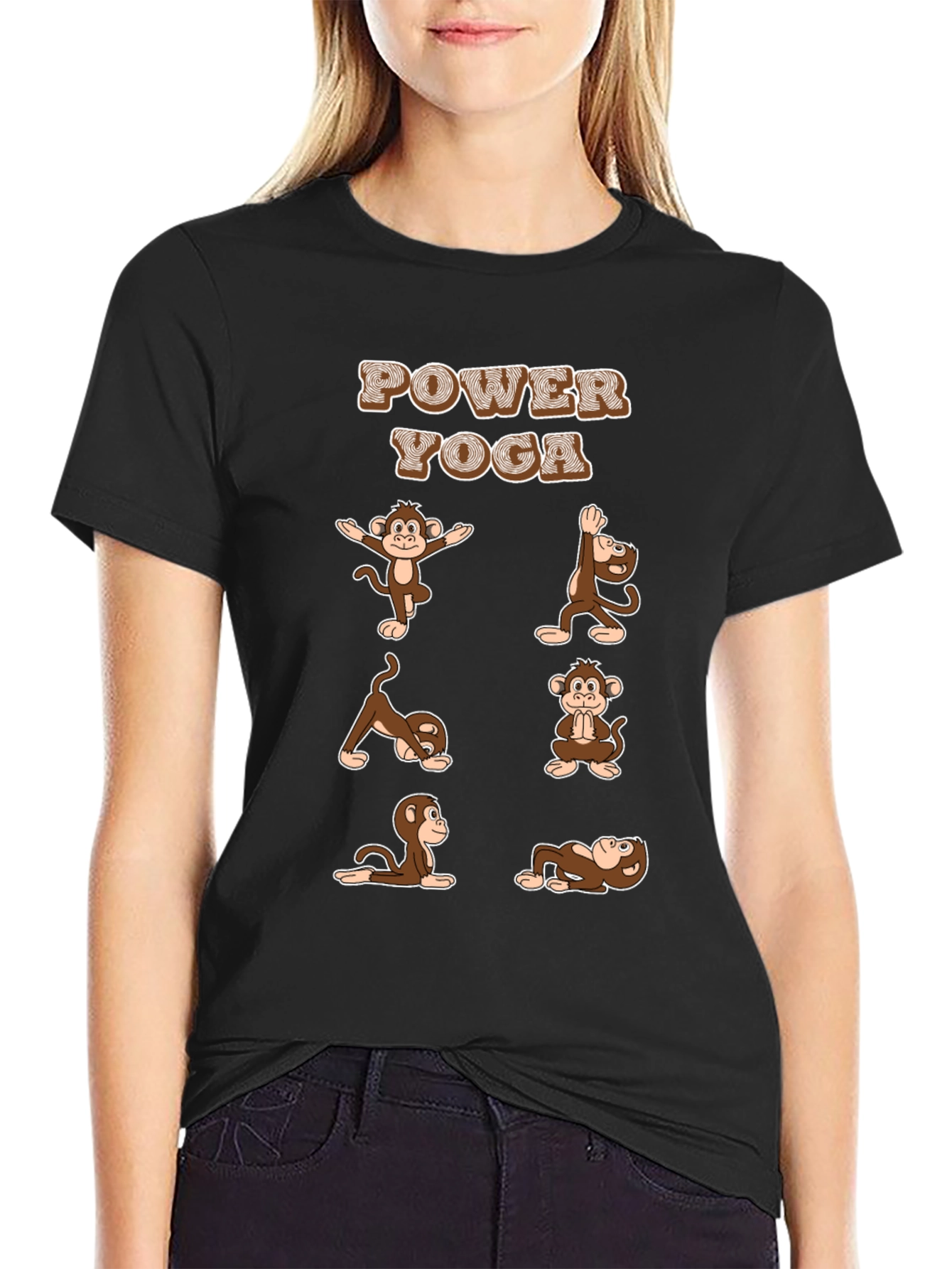 Power Yoga Monkey T-Shirt