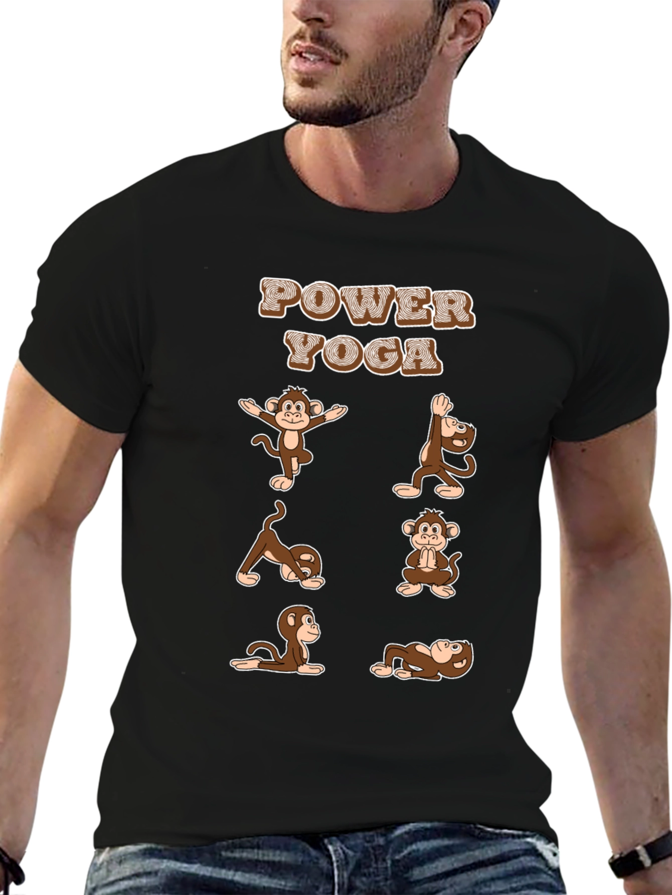 Power Yoga Monkey T-Shirt