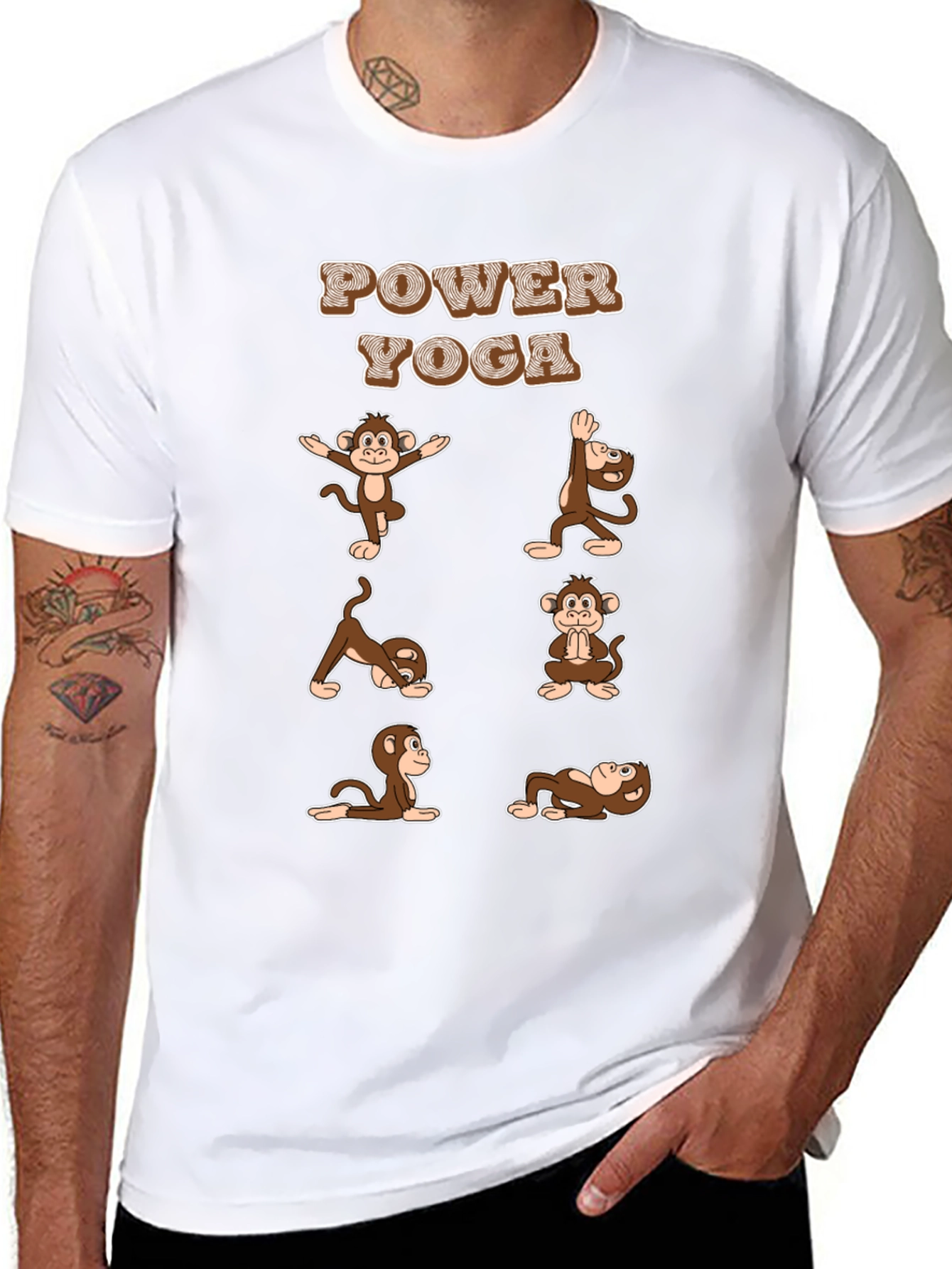 Power Yoga Monkey T-Shirt