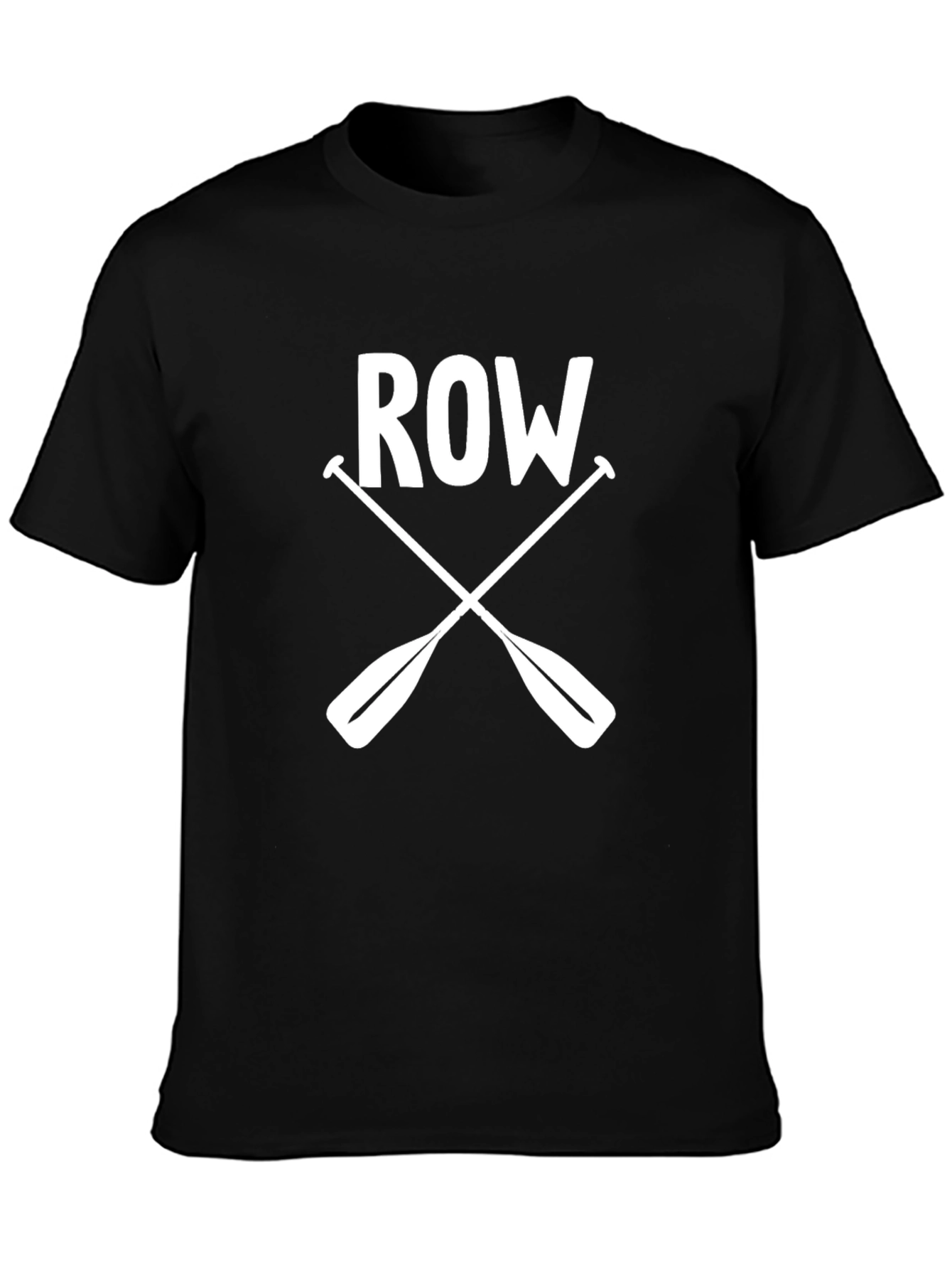Rowing T-Shirt - Crossed Oars Graphic Tee