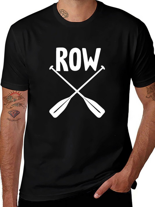 Rowing T-Shirt - Crossed Oars Graphic Tee
